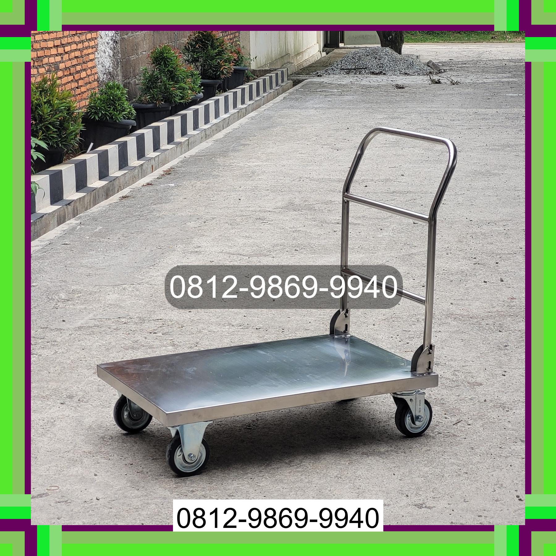0812-9869-9940 Terbaik, Jual Handtruck Hand Truck 500 kgg & 300 kg | Troli Barang | Troli lipat | Troli angkut Sei Tualang Raso
