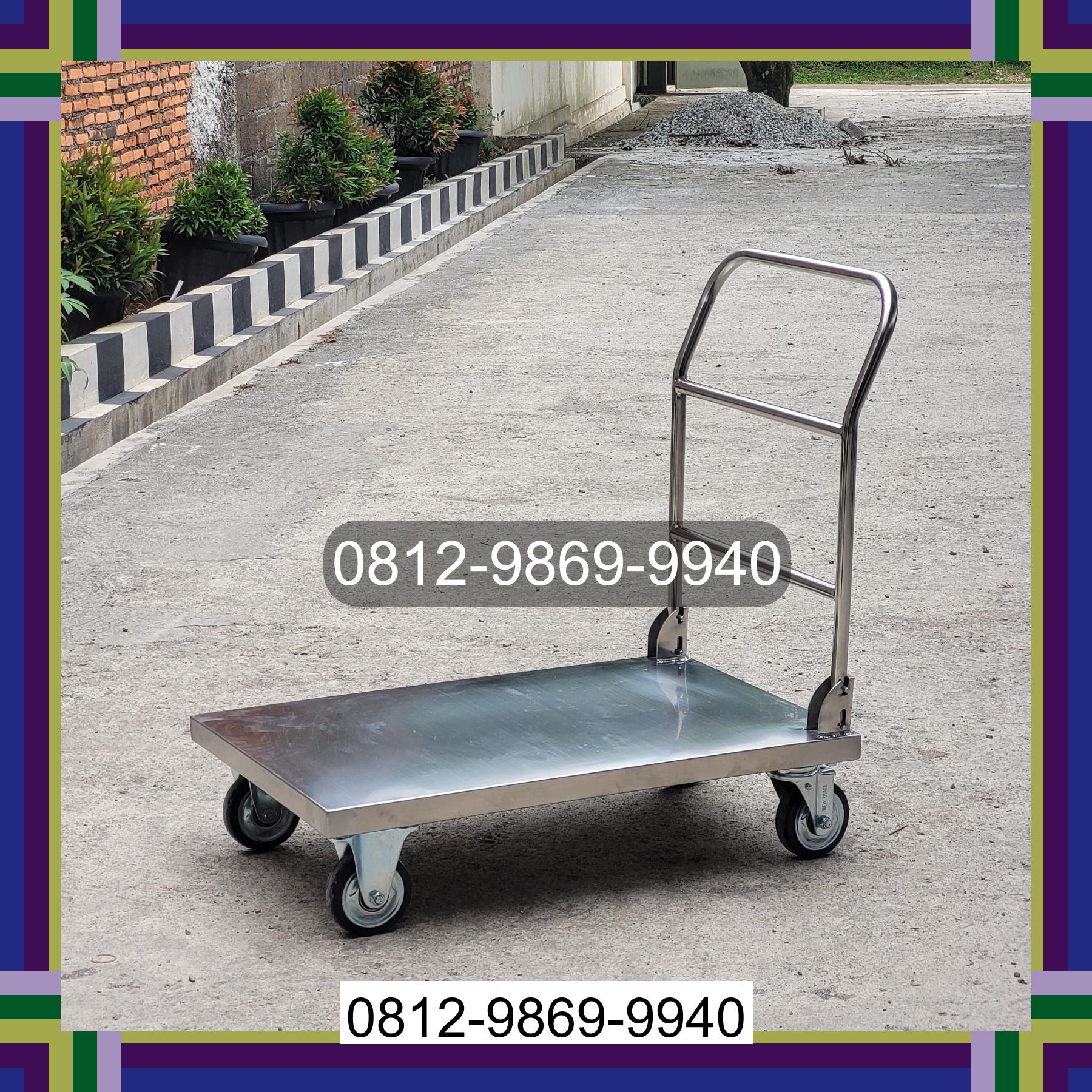 0812-9869-9940 Terbaik, Jual Handtruck Hand Truck 500 kgg & 300 kg | Troli Barang | Troli lipat | Troli angkut Semendo Darat Laut
