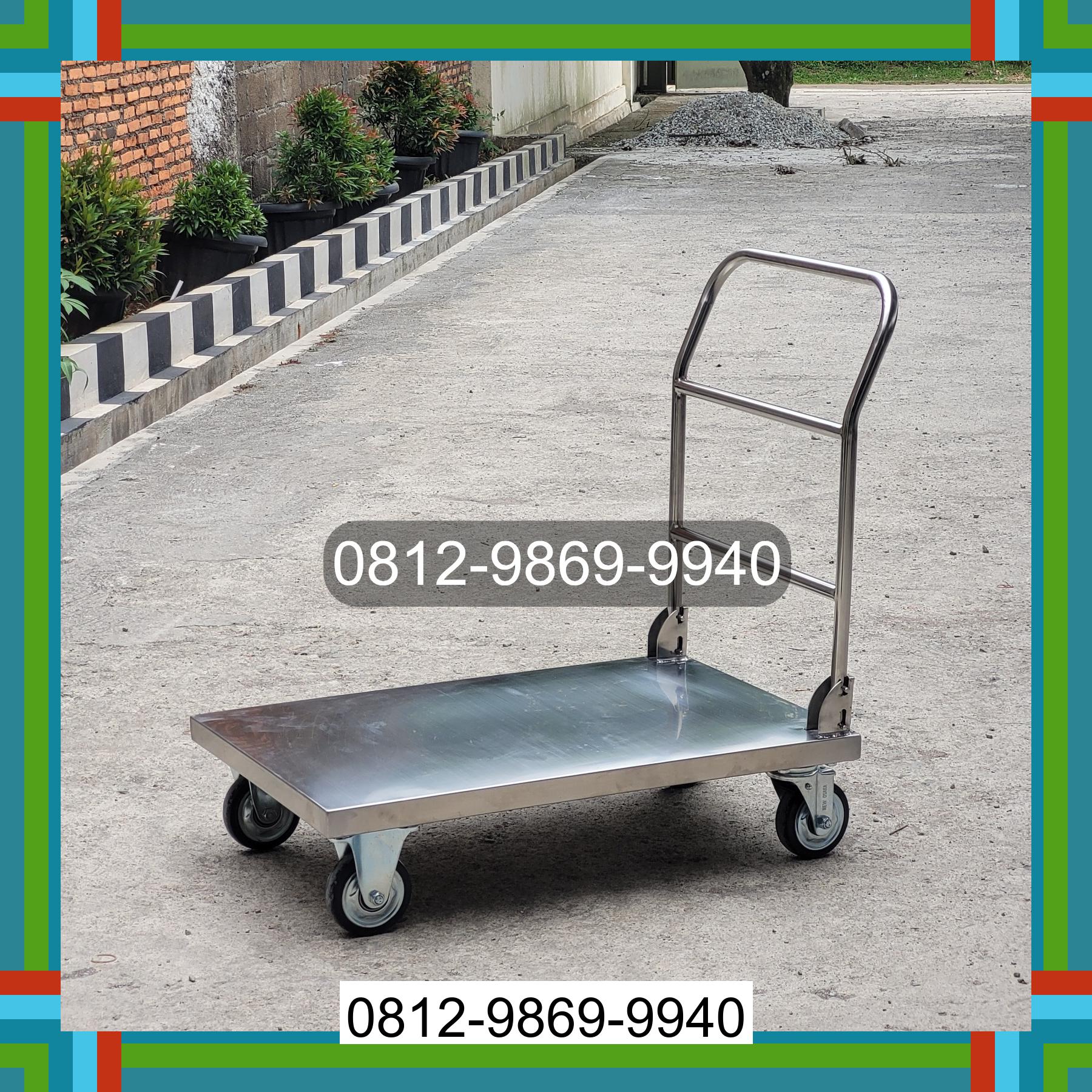 0812-9869-9940 Terbaik, Jual Handtruck Hand Truck 500 kgg & 300 kg | Troli Barang | Troli lipat | Troli angkut Siantar Timur