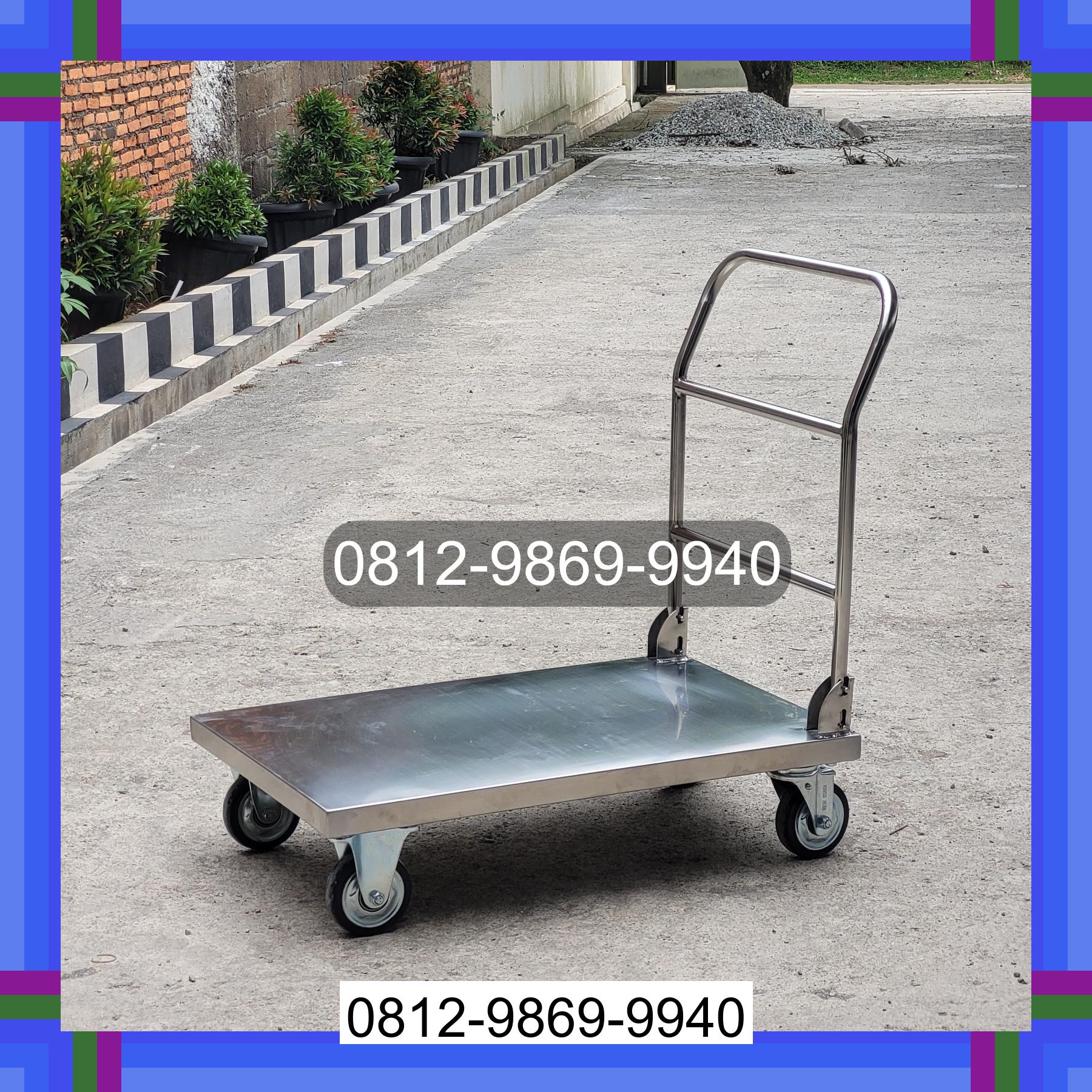 0812-9869-9940 Terbaik, Jual Handtruck Hand Truck 500 kgg & 300 kg | Troli Barang | Troli lipat | Troli angkut Siantar Utara