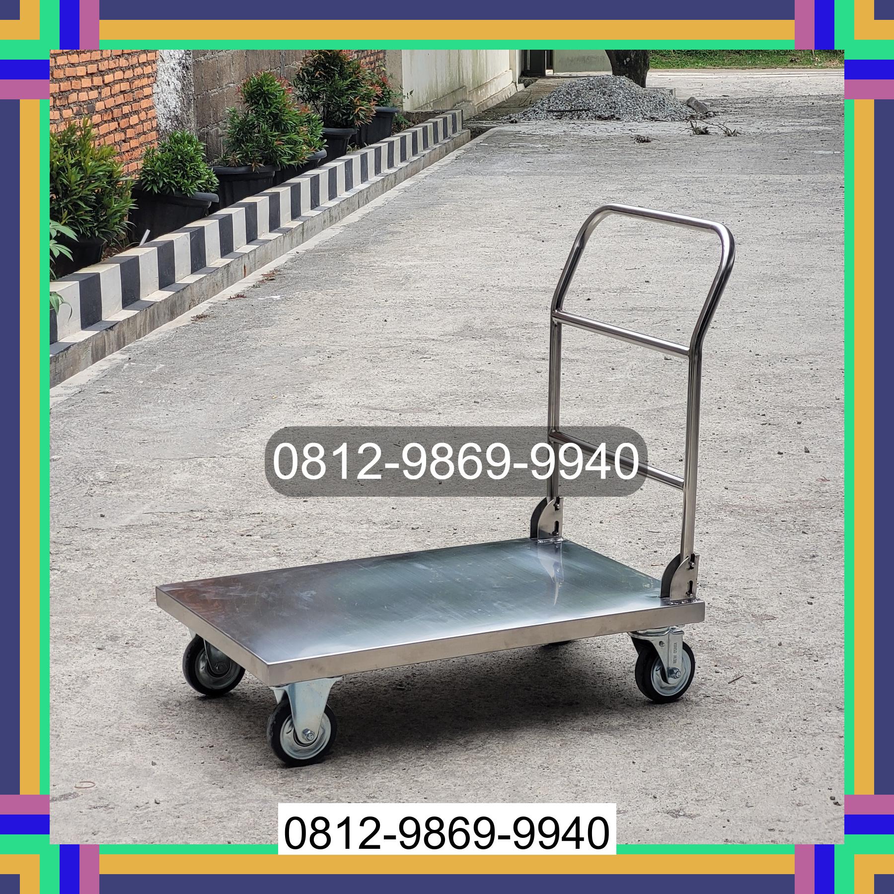 0812-9869-9940 Terbaik, Jual Handtruck Hand Truck 500 kgg & 300 kg | Troli Barang | Troli lipat | Troli angkut Sibolga Sambas