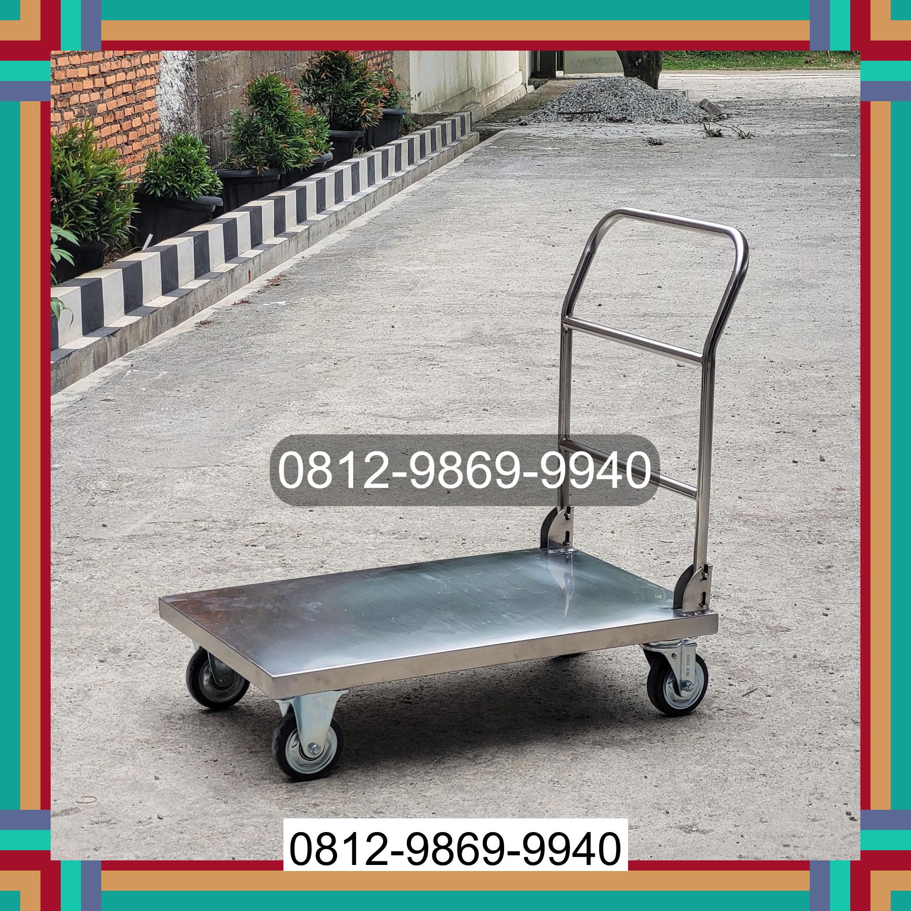 0812-9869-9940 Terbaik, Jual Handtruck Hand Truck 500 kgg & 300 kg | Troli Barang | Troli lipat | Troli angkut Silaen