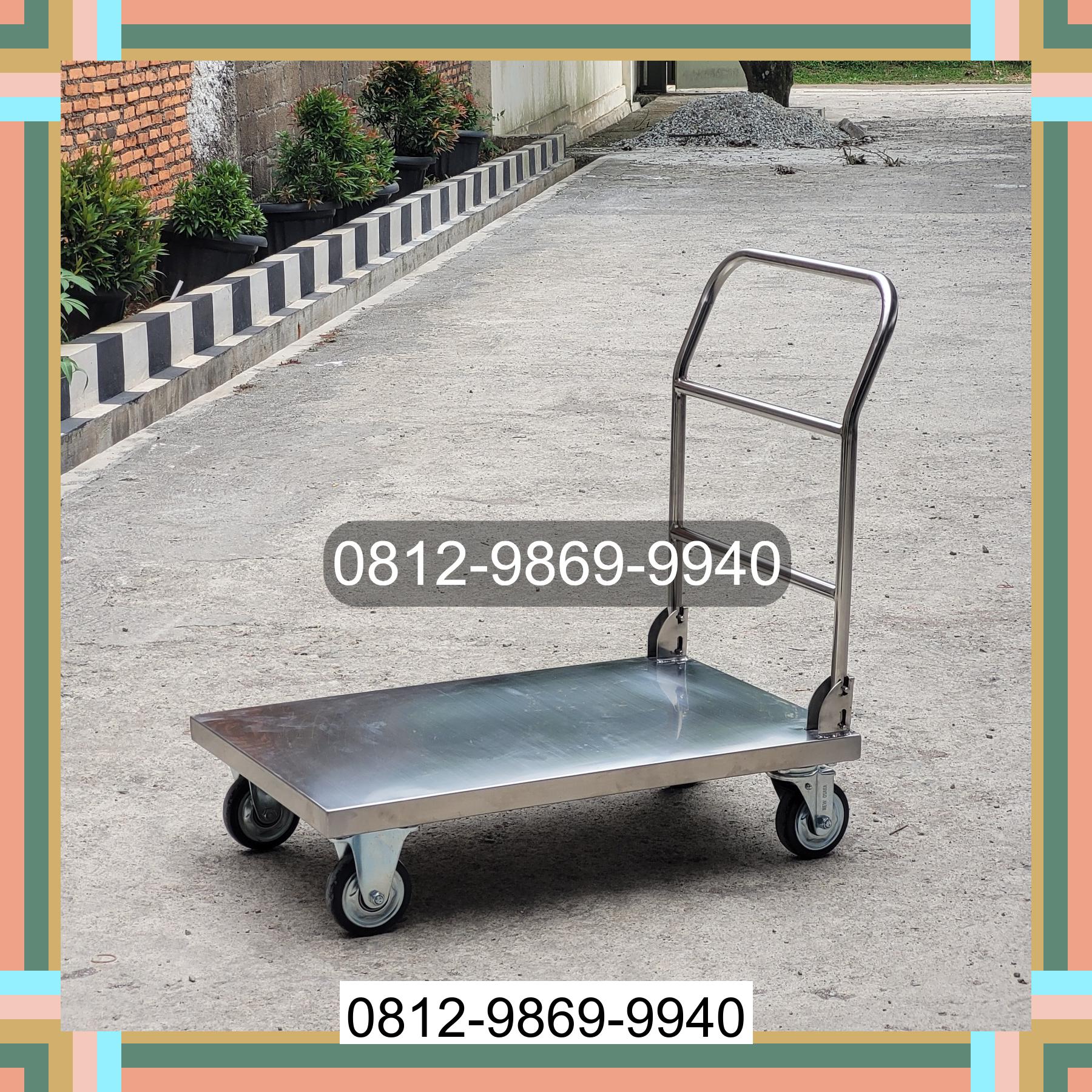 0812-9869-9940 Terbaik, Jual Handtruck Hand Truck 500 kgg & 300 kg | Troli Barang | Troli lipat | Troli angkut Sindang Danau