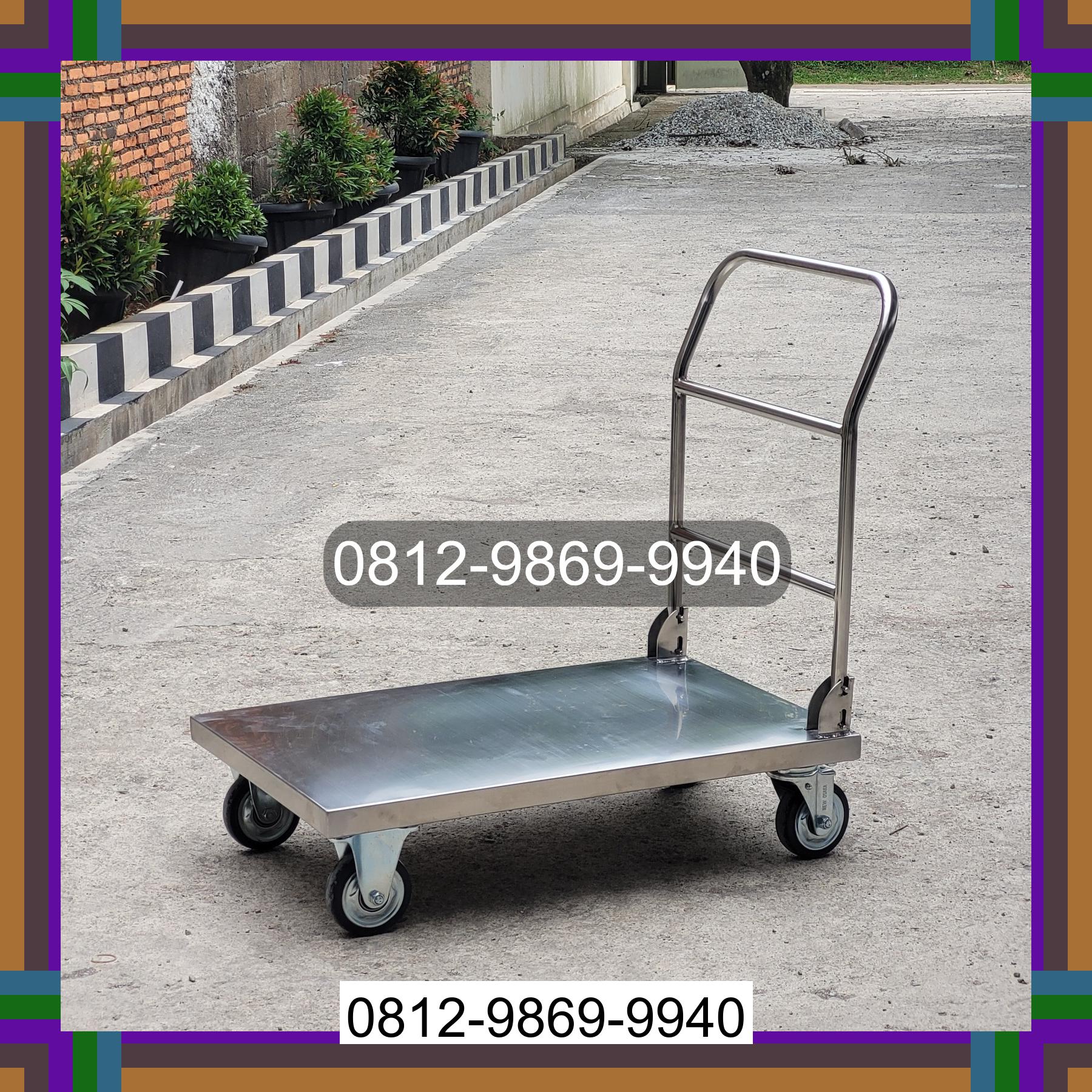 0812-9869-9940 Terbaik, Jual Handtruck Hand Truck 500 kgg & 300 kg | Troli Barang | Troli lipat | Troli angkut Sorkam