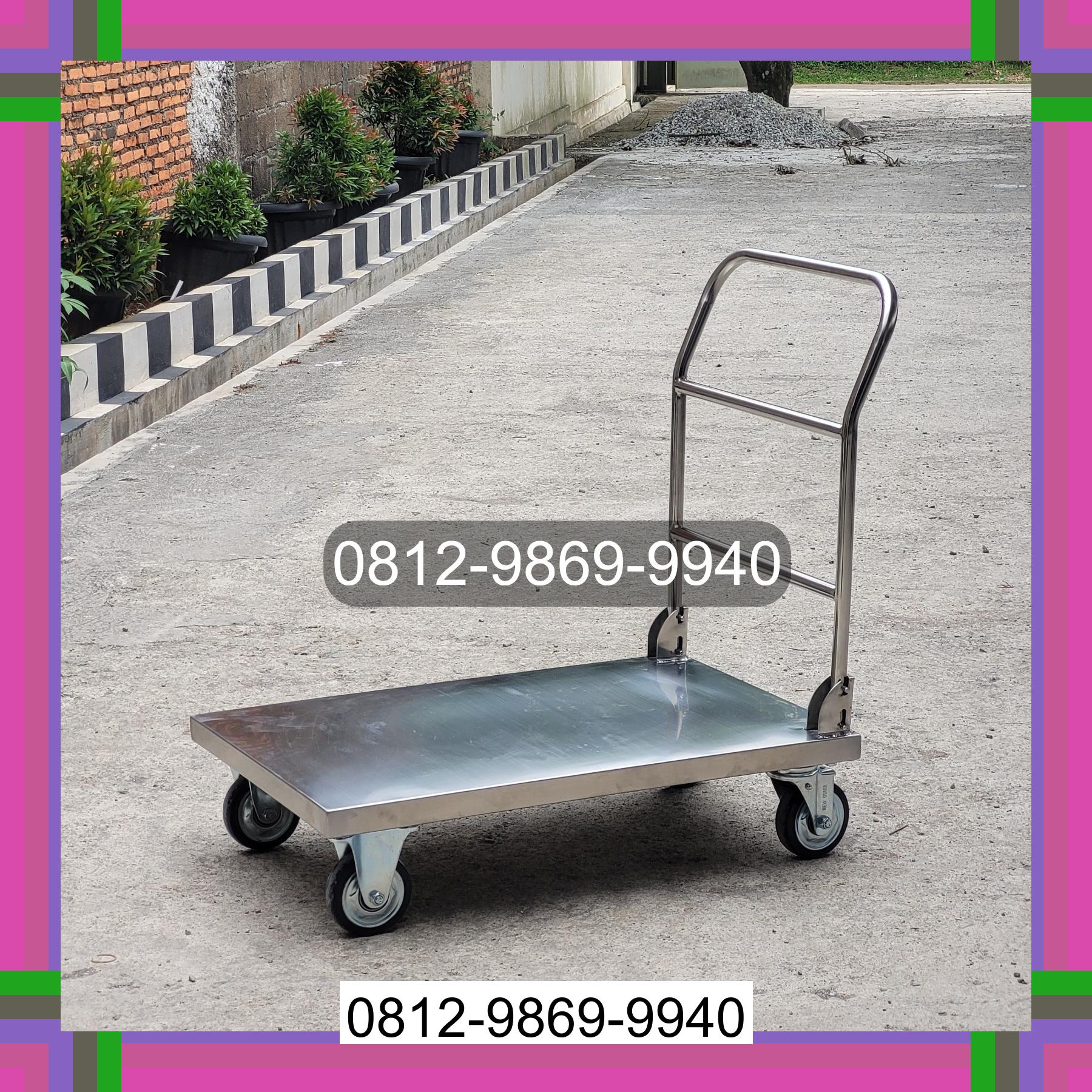 0812-9869-9940 Terbaik, Jual Handtruck Hand Truck 500 kgg & 300 kg | Troli Barang | Troli lipat | Troli angkut Subulussalam