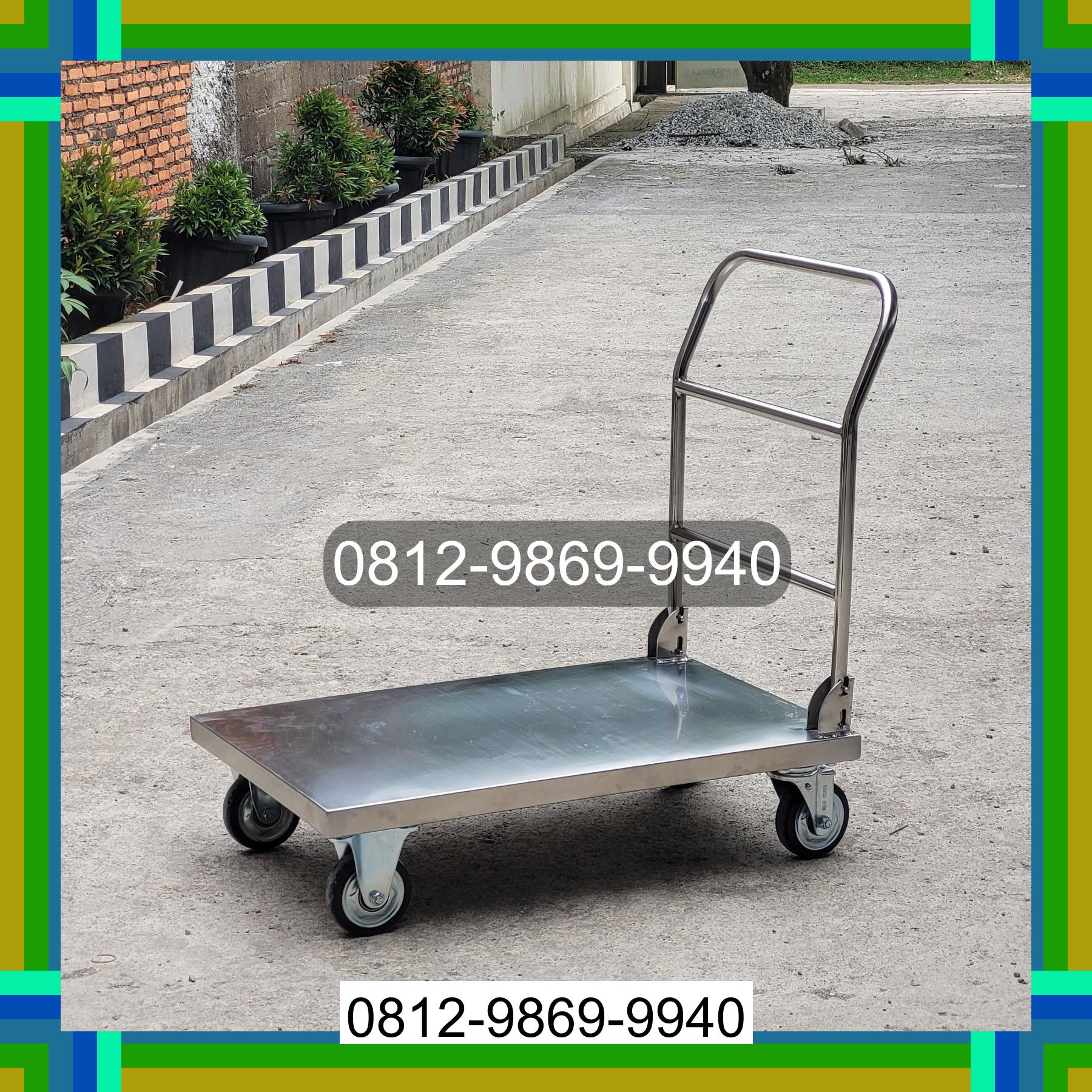 0812-9869-9940 Terbaik, Jual Handtruck Hand Truck 500 kgg & 300 kg | Troli Barang | Troli lipat | Troli angkut Tanah Sepenggal Lintas