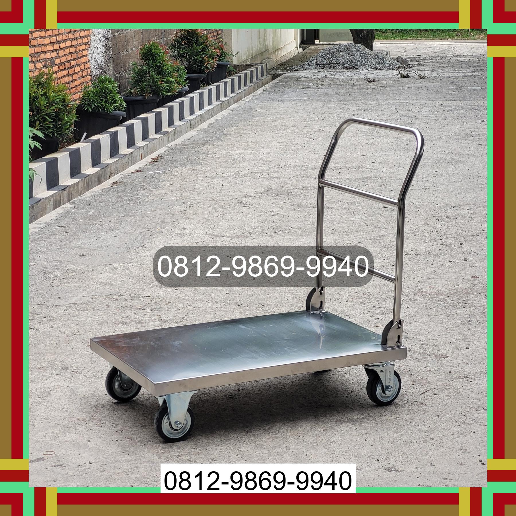 0812-9869-9940 Terbaik, Jual Handtruck Hand Truck 500 kgg & 300 kg | Troli Barang | Troli lipat | Troli angkut Tanjung Balai