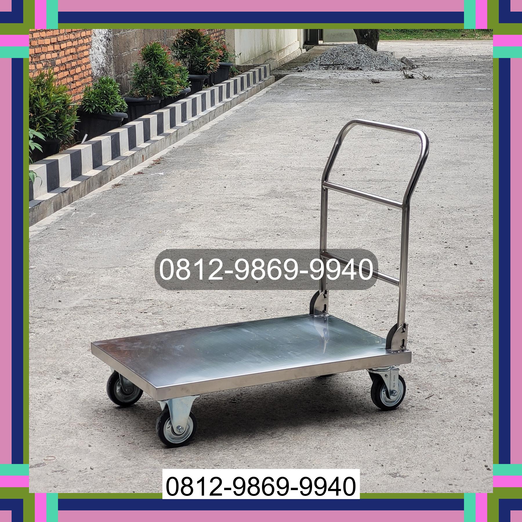 0812-9869-9940 Terbaik, Jual Handtruck Hand Truck 500 kgg & 300 kg | Troli Barang | Troli lipat | Troli angkut Tanjung Batu
