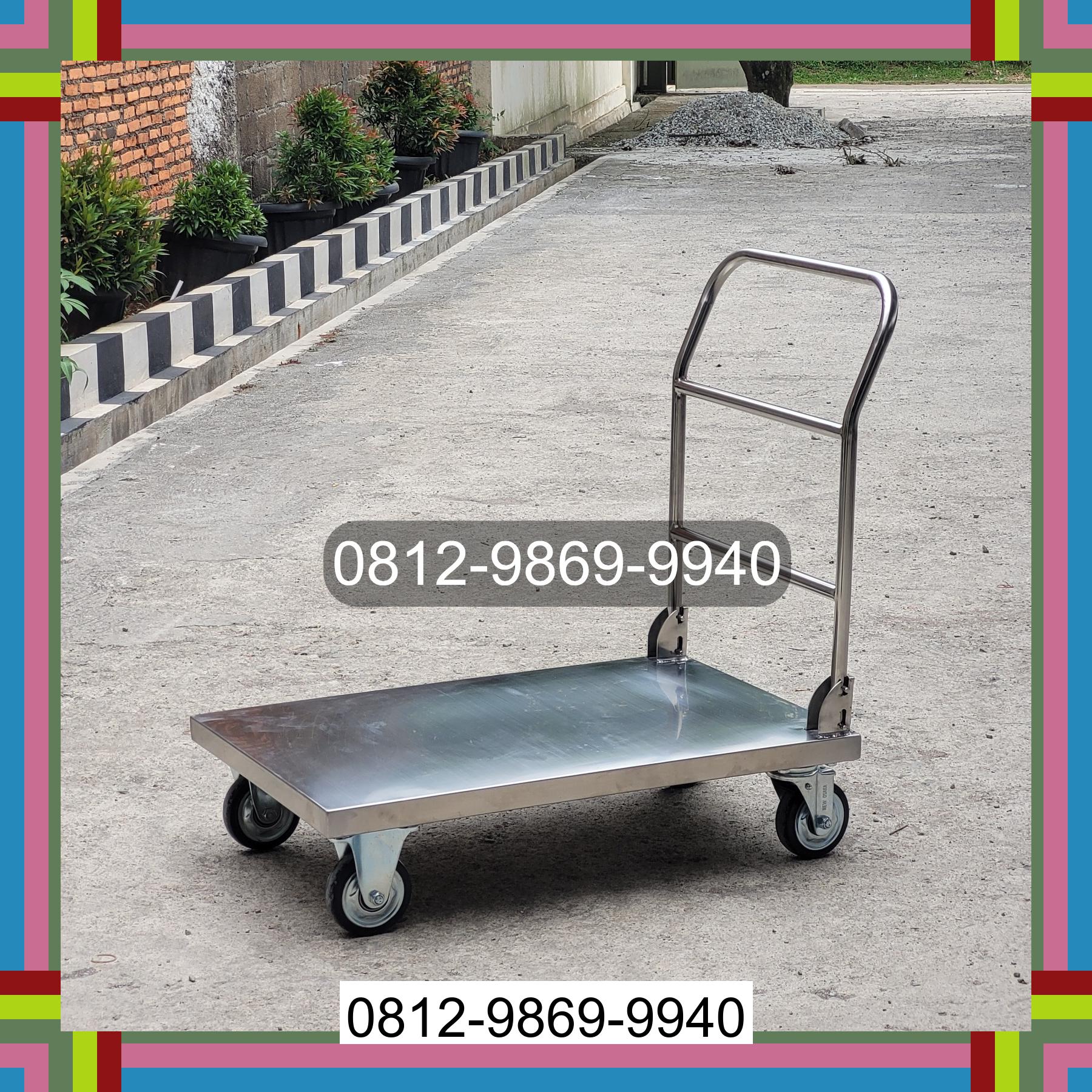 0812-9869-9940 Terbaik, Jual Handtruck Hand Truck 500 kgg & 300 kg | Troli Barang | Troli lipat | Troli angkut Tanoh Alas