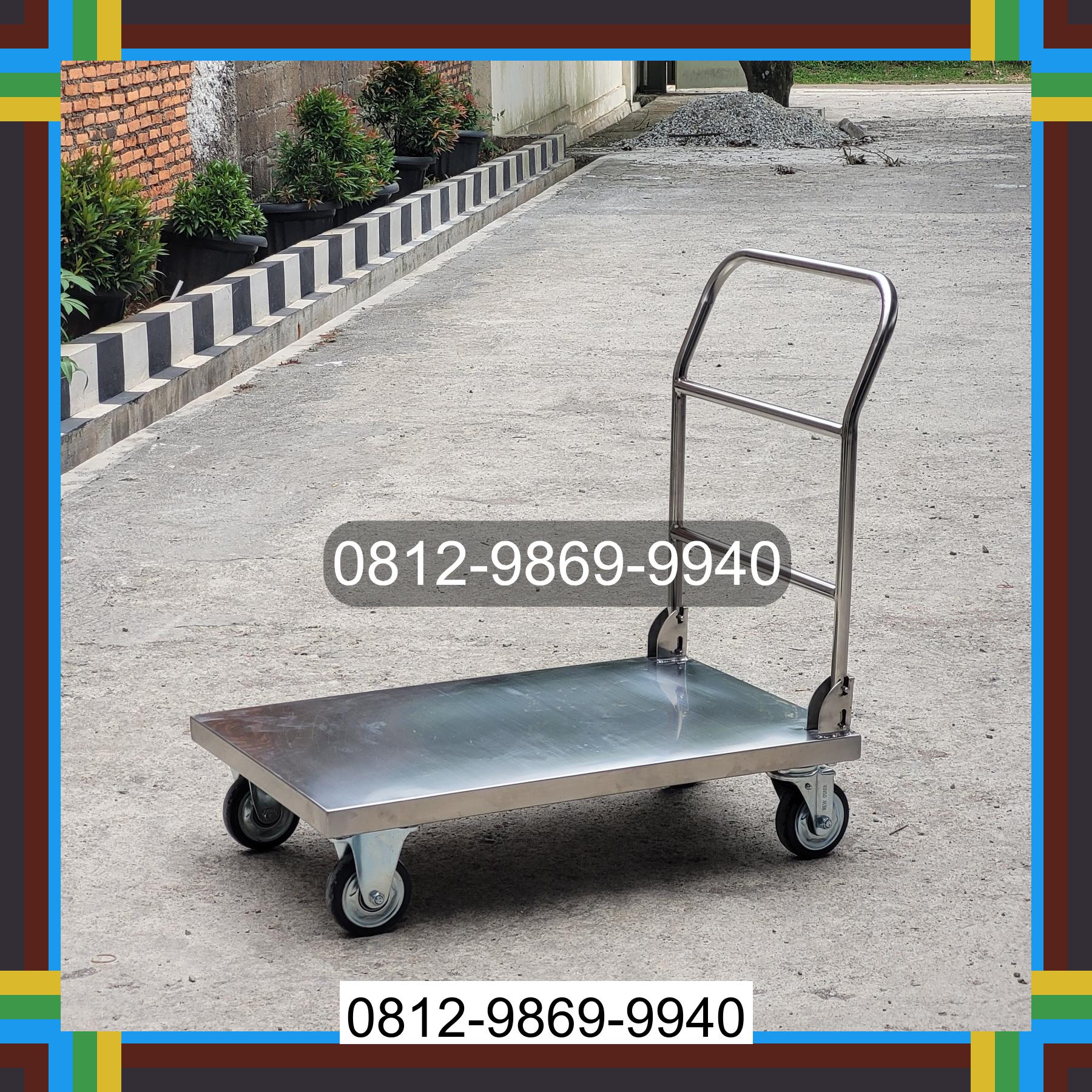 0812-9869-9940 Terbaik, Jual Handtruck Hand Truck 500 kgg & 300 kg | Troli Barang | Troli lipat | Troli angkut Tondano Timur