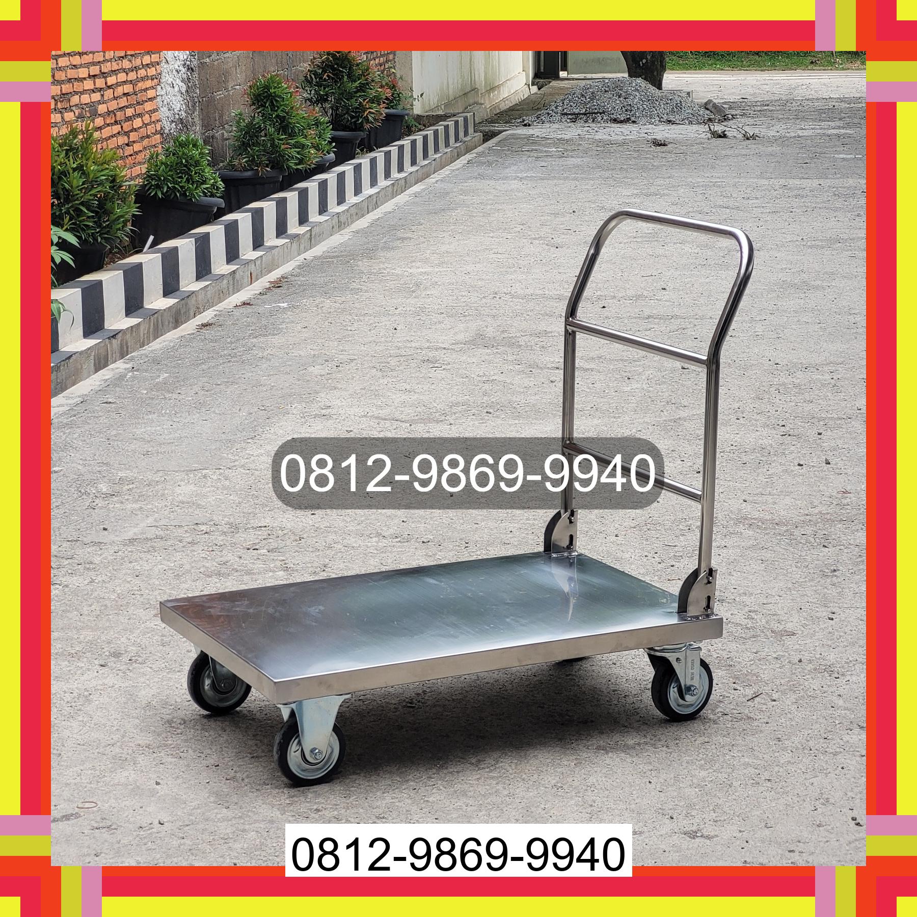 0812-9869-9940 Terbaik, Jual Handtruck Hand Truck 500 kgg & 300 kg | Troli Barang | Troli lipat | Troli angkut Wawonii Timur Laut