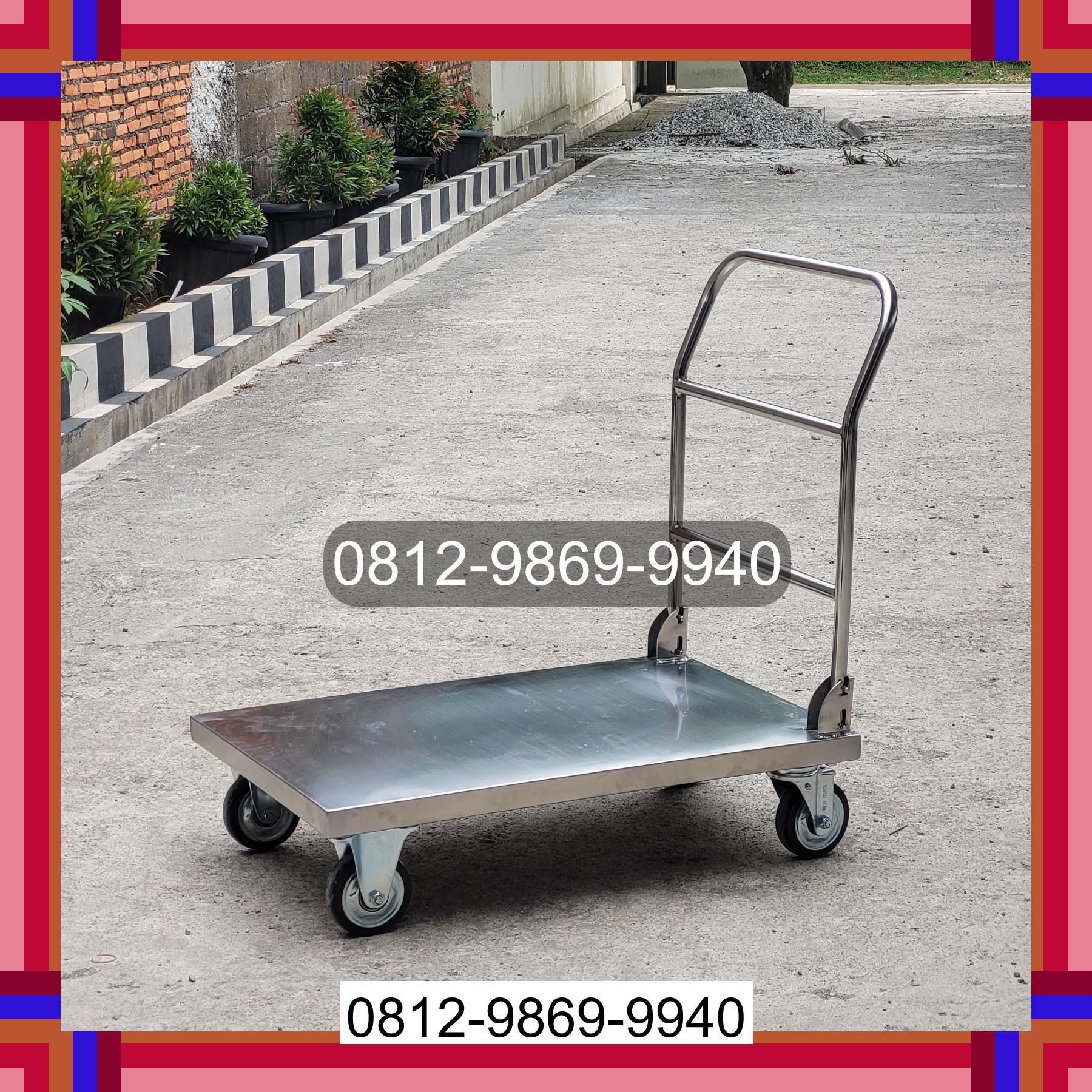 0812-9869-9940 Terbaik, Jual Handtruck Hand Truck 500 kgg & 300 kg | Trolley Barang | Trolley lipat | Trolley angkut Cipondoh