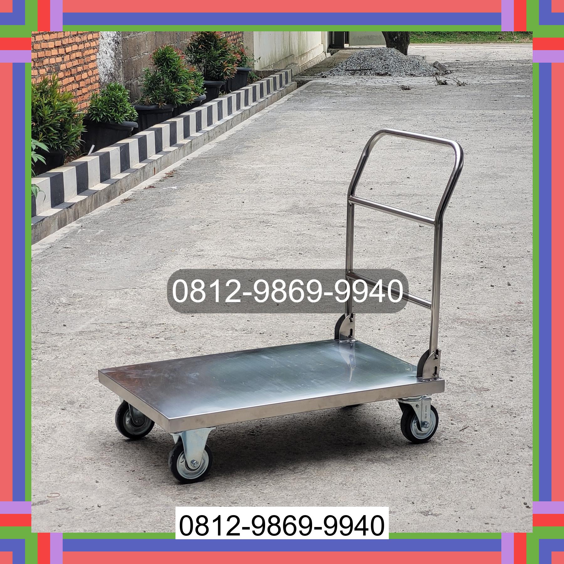0812-9869-9940 Terbaik, Jual Handtruck Hand Truck 500 kgg & 300 kg | Trolley Barang | Trolley lipat | Trolley angkut Halongonan