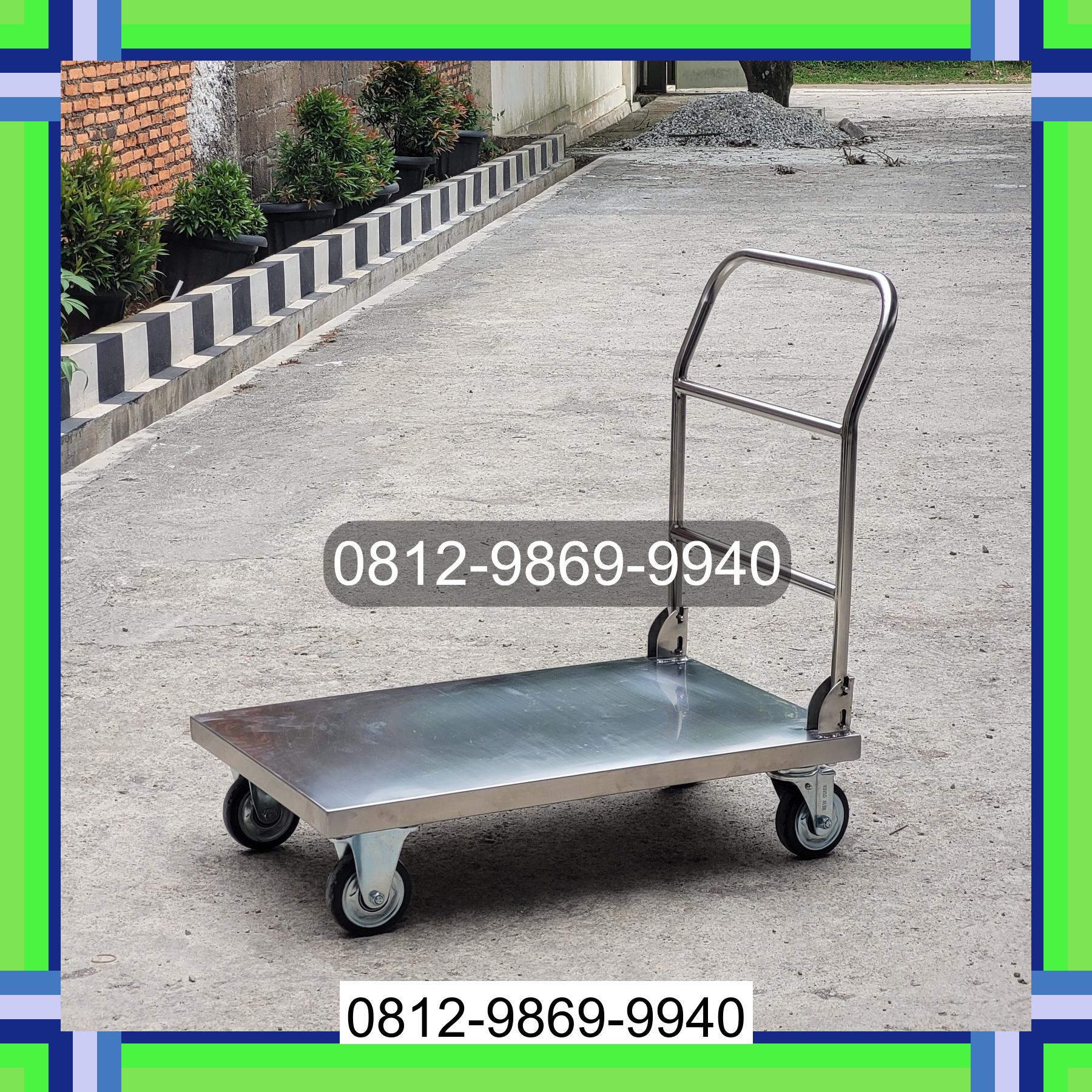 0812-9869-9940 Terbaik, Jual Handtruck Hand Truck 500 kgg & 300 kg | Trolley Barang | Trolley lipat | Trolley angkut Ix Koto Sungai Lasi