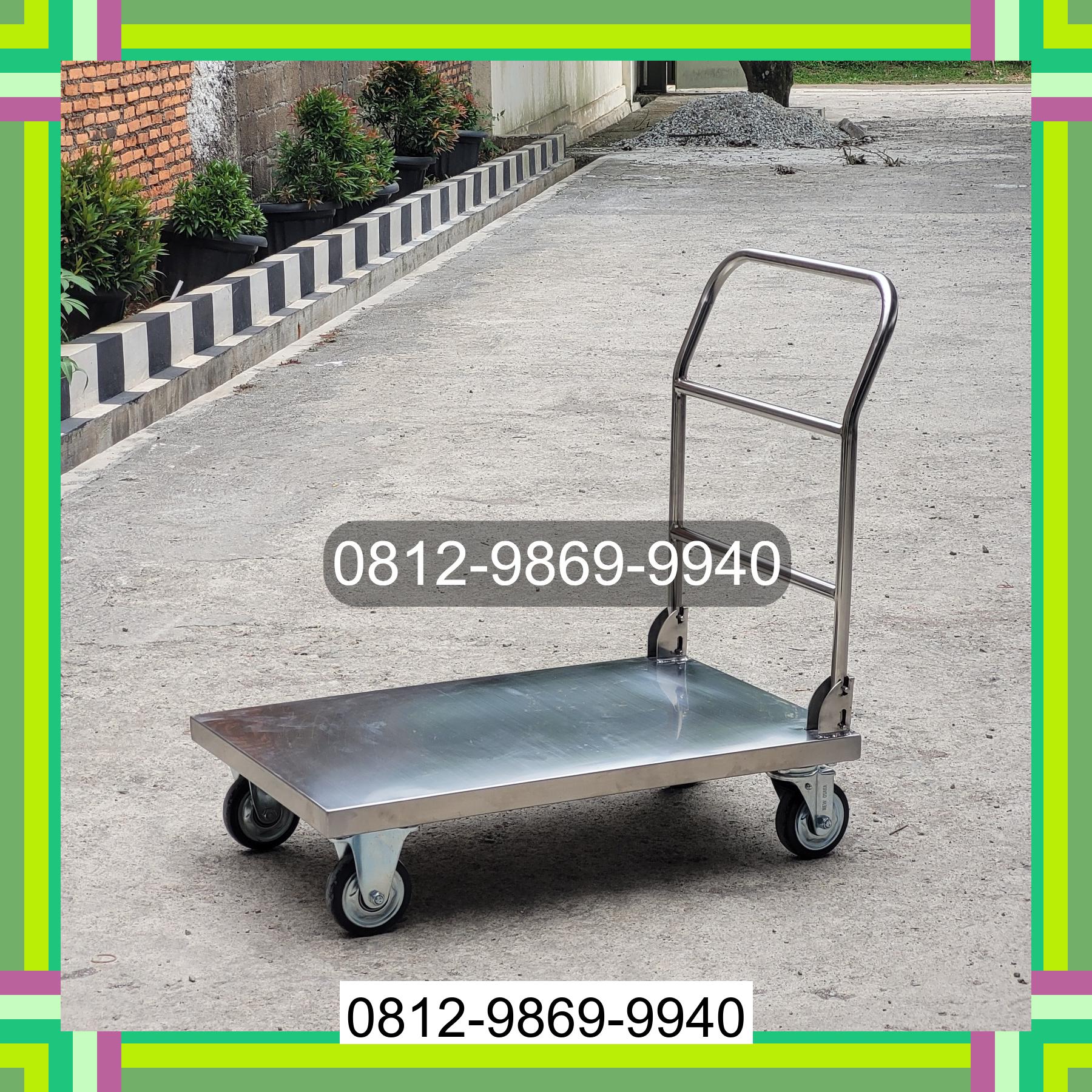 0812-9869-9940 Terbaik, Jual Handtruck Hand Truck 500 kgg & 300 kg | Trolley Barang | Trolley lipat | Trolley angkut Oba Utara