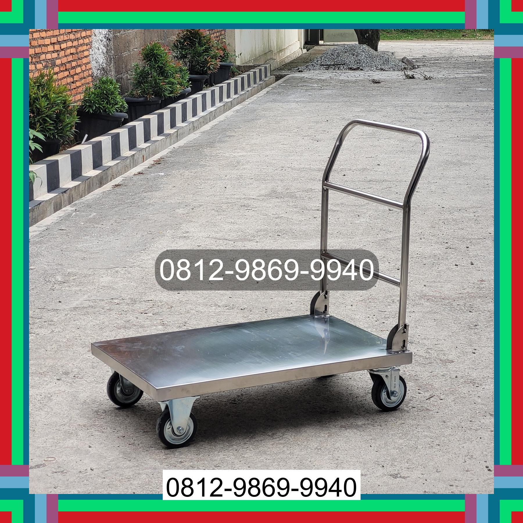 0812-9869-9940 Terbaik, Jual Handtruck Hand Truck 500 kgg & 300 kg | Trolley Barang | Trolley lipat | Trolley angkut Tobelo