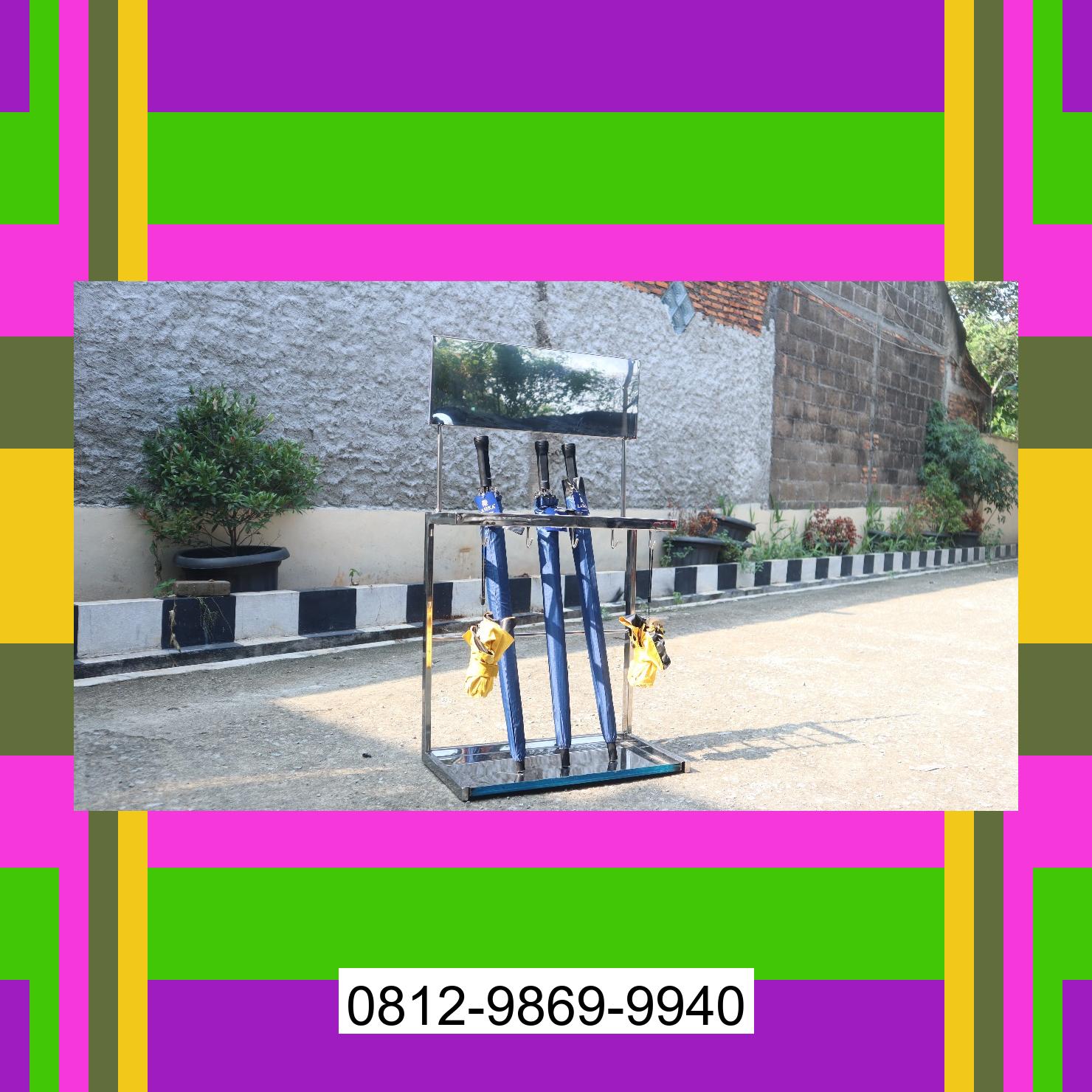 0812-9869-9940 Terbaik, Jual Rak Payung | Tempat Payung | Rak Tempat Stand Payung | Lemari Payung | Promo Launching Buay Pemuka Bangsa Raja