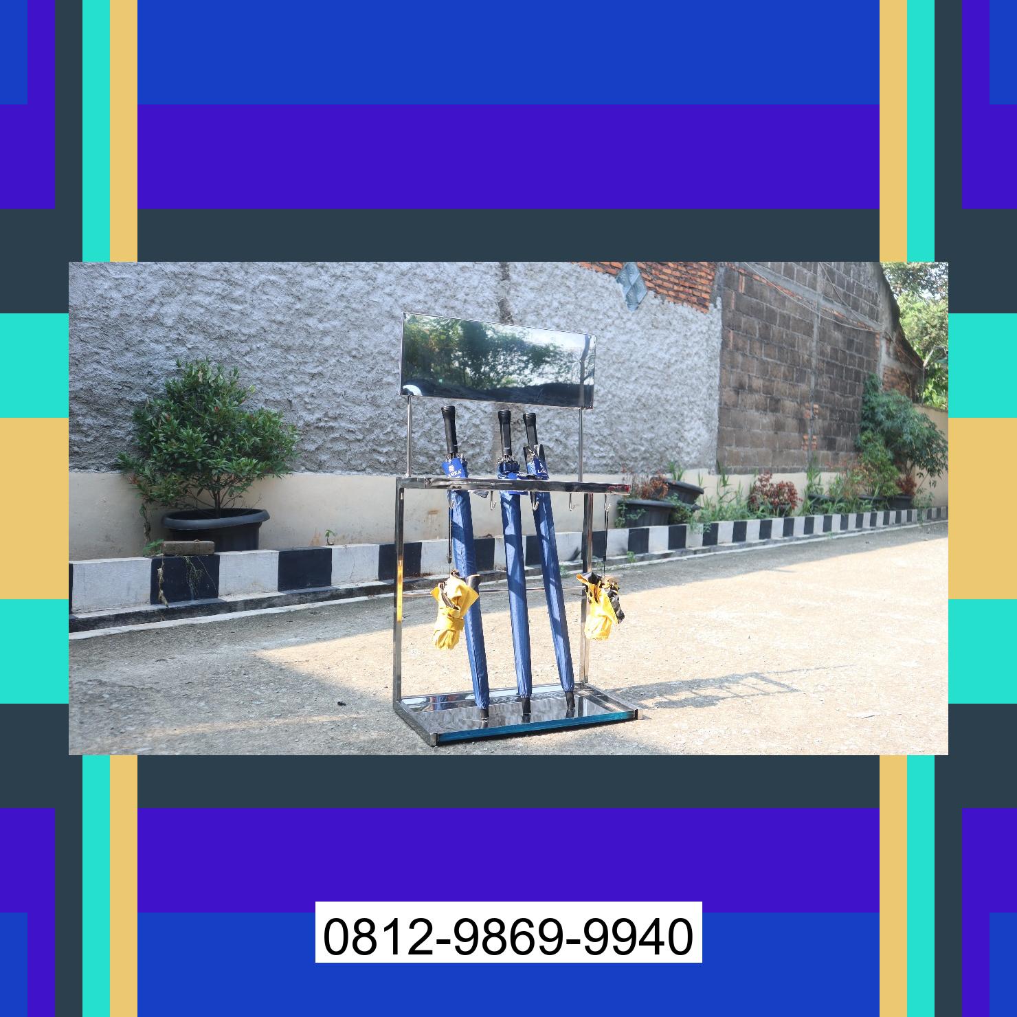 0812-9869-9940 Terbaik, Jual Rak Payung | Tempat Payung | Rak Tempat Stand Payung | Lemari Payung | Promo Launching Buay Rawan