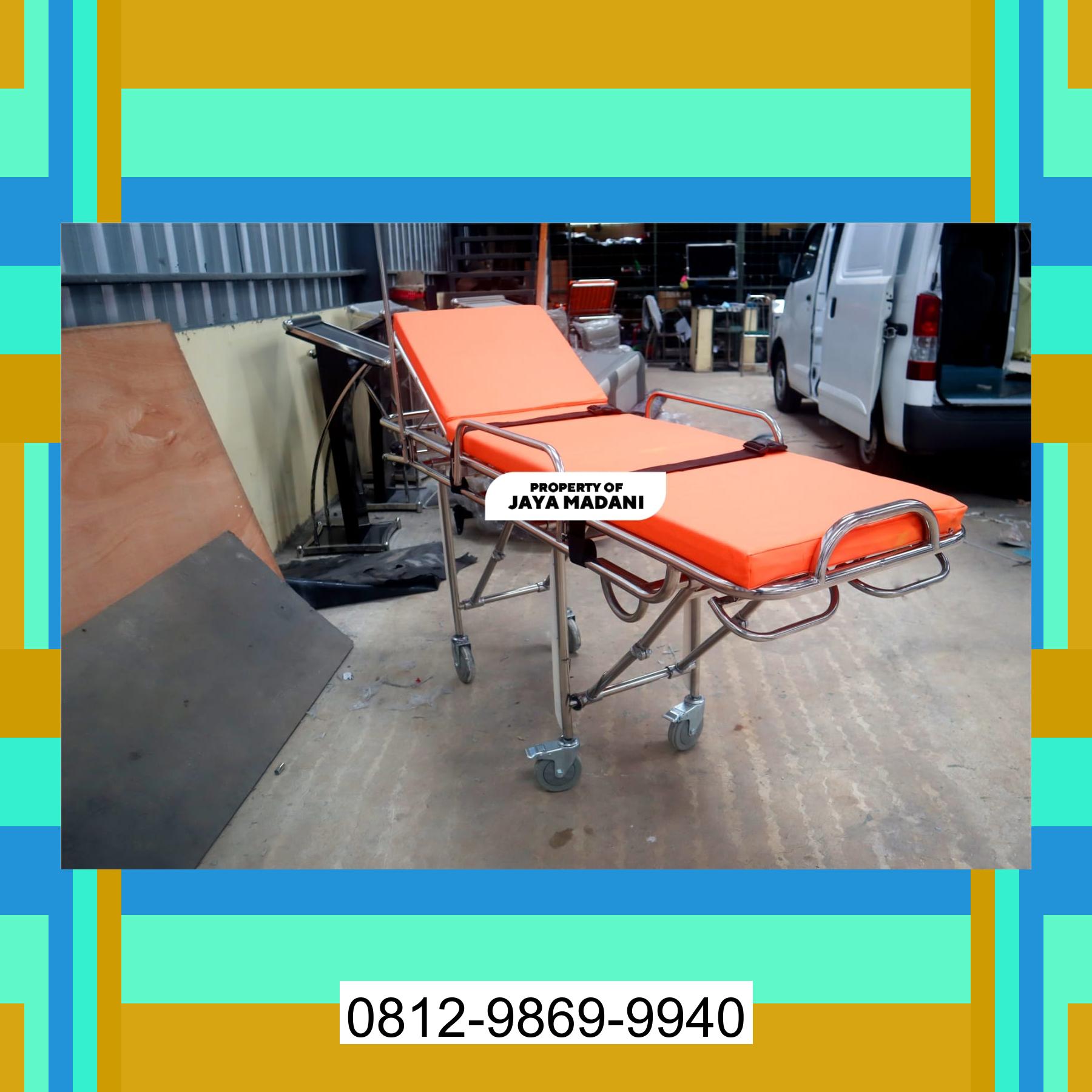 0812-9869-9940 Terbaik, Stretcher Ambulance | Strecher Brankar Ambulance Stainless Steel Kabanjahe