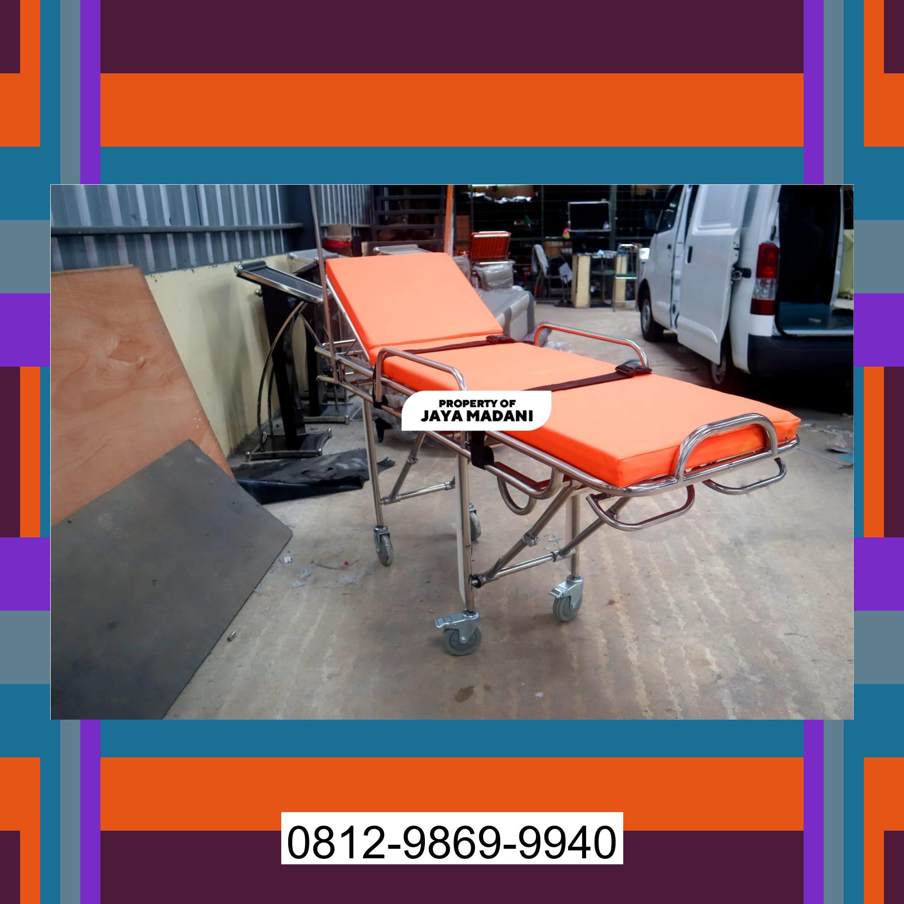0812-9869-9940 Terbaik, Stretcher Ambulance | Strecher Brankar Ambulance Stainless Steel Tigaraksa