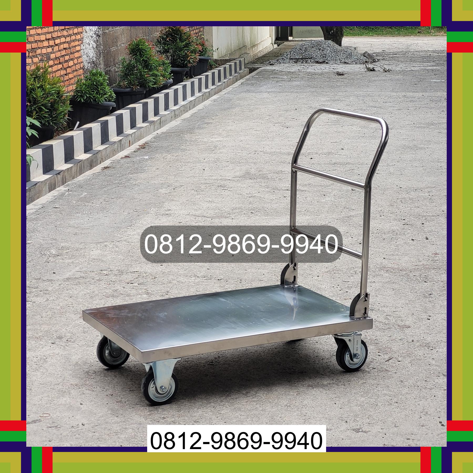 0812-9869-9940 Terlaris, Jual Handtruck Hand Truck 500 kgg & 300 kg | Troli Barang | Troli lipat | Troli angkut Bakongan