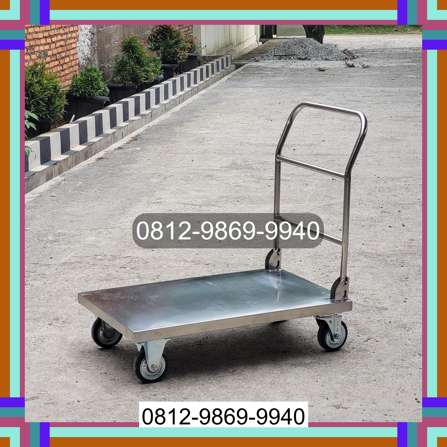 0812-9869-9940 Terlaris, Jual Handtruck Hand Truck 500 kgg & 300 kg | Troli Barang | Troli lipat | Troli angkut Barito Kuala