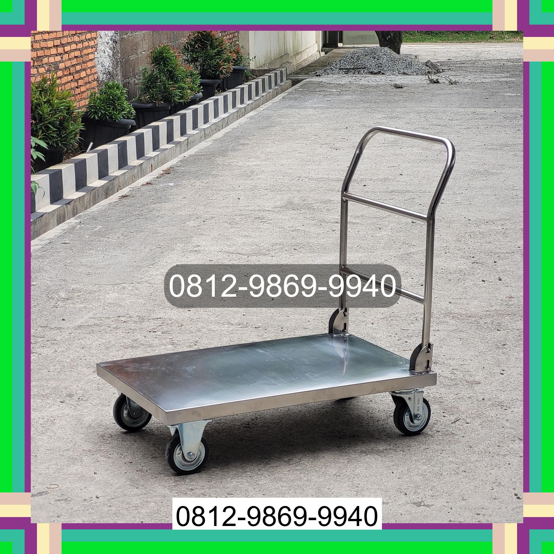 0812-9869-9940 Terlaris, Jual Handtruck Hand Truck 500 kgg & 300 kg | Troli Barang | Troli lipat | Troli angkut Batang Natal
