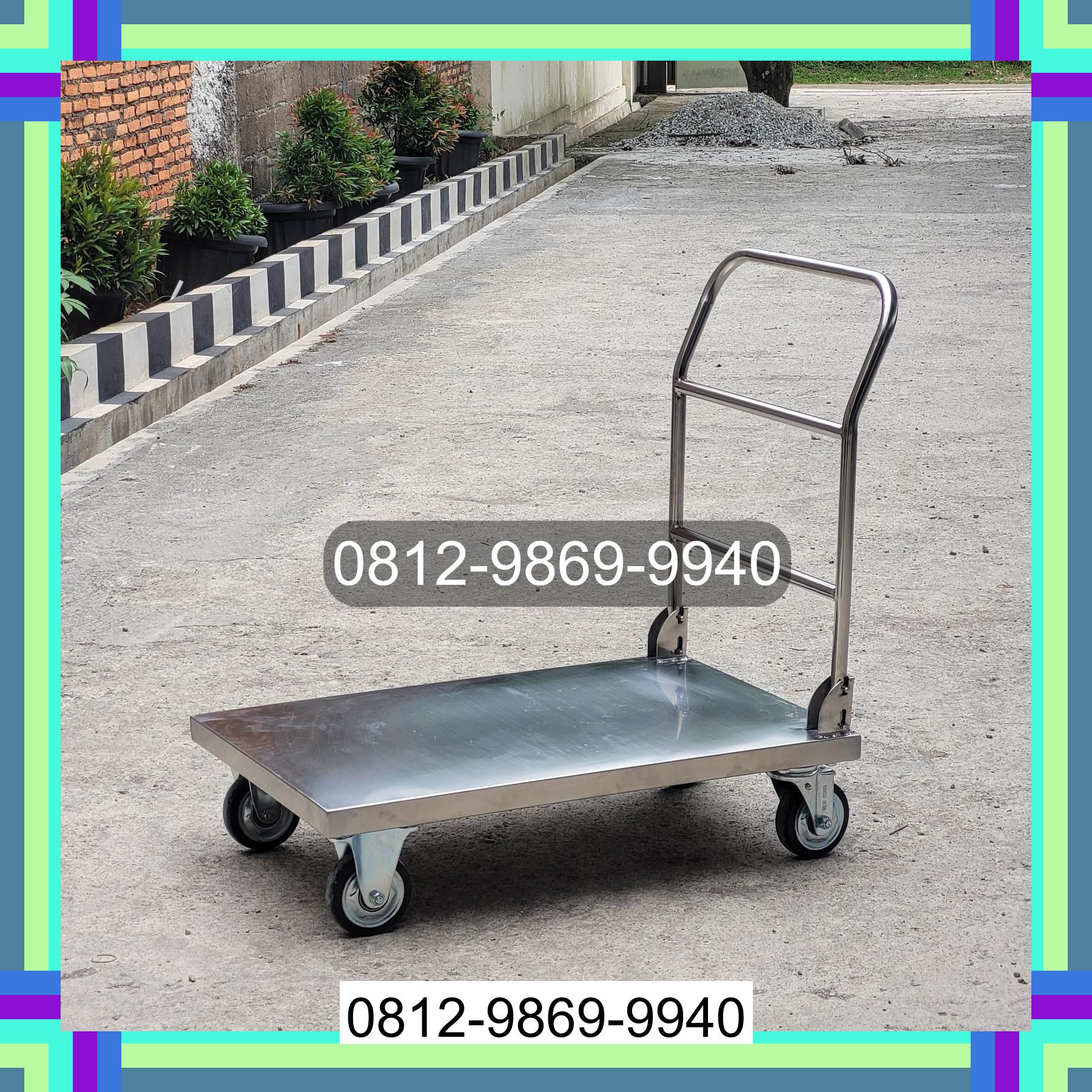 0812-9869-9940 Terlaris, Jual Handtruck Hand Truck 500 kgg & 300 kg | Troli Barang | Troli lipat | Troli angkut Batang Serangan
