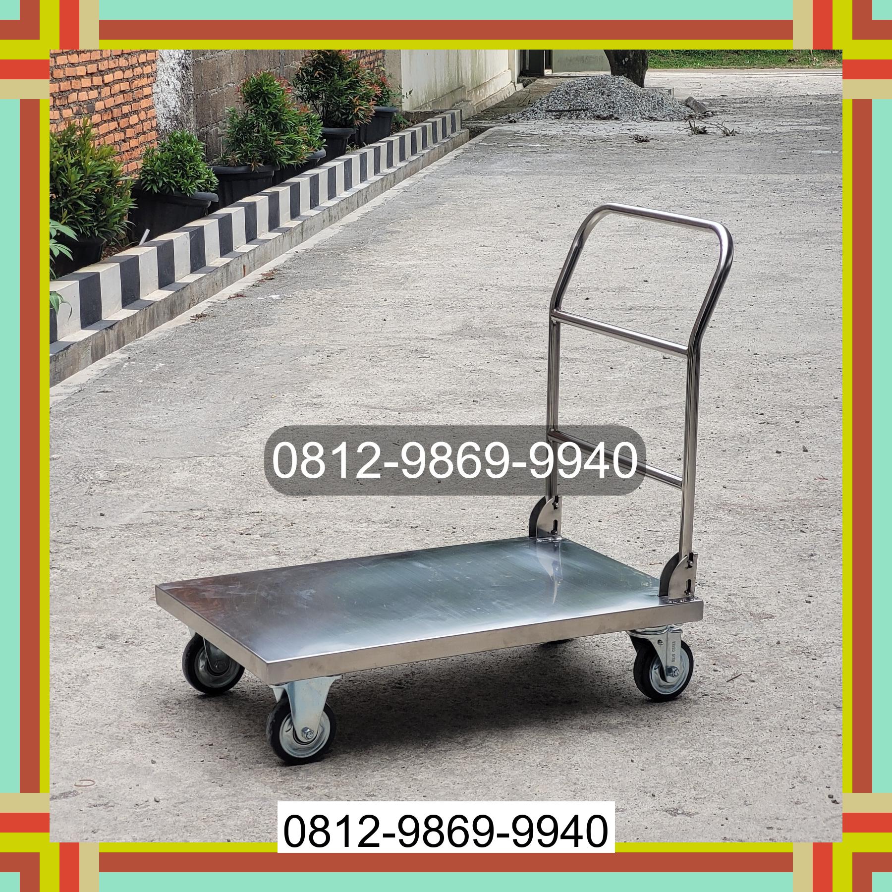 0812-9869-9940 Terlaris, Jual Handtruck Hand Truck 500 kgg & 300 kg | Troli Barang | Troli lipat | Troli angkut Belitang Madang Raya
