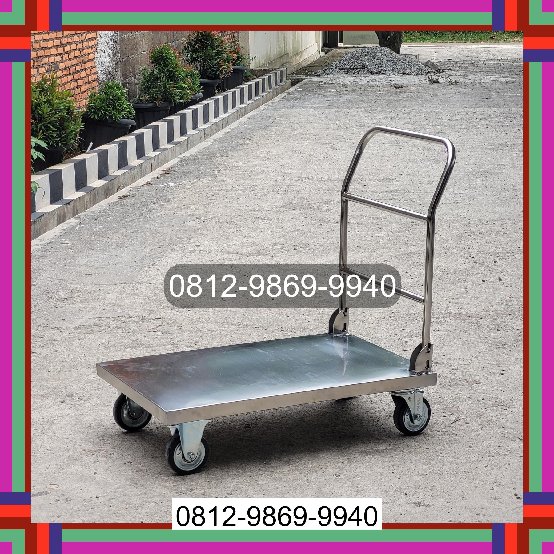 0812-9869-9940 Terlaris, Jual Handtruck Hand Truck 500 kgg & 300 kg | Troli Barang | Troli lipat | Troli angkut Bintan