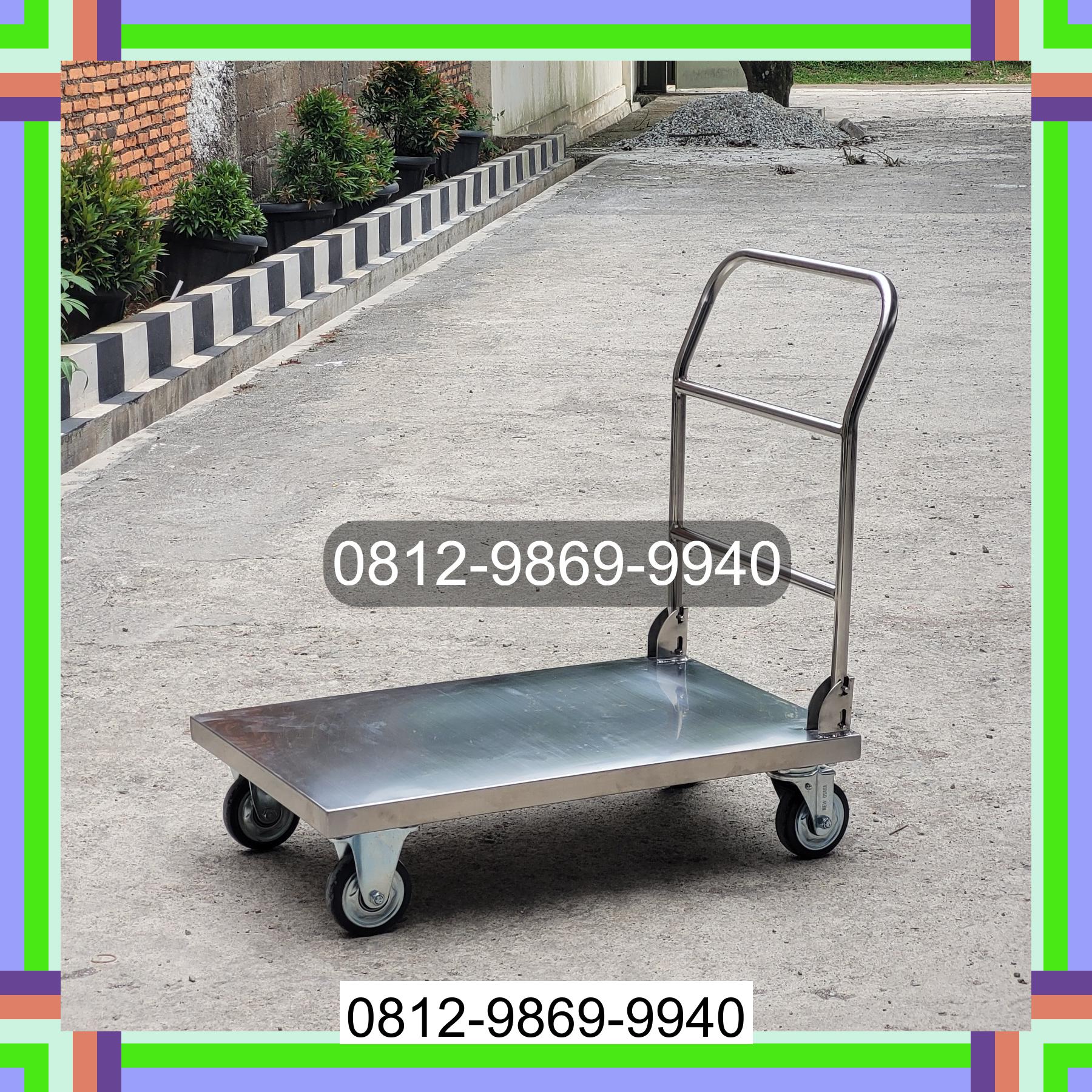 0812-9869-9940 Terlaris, Jual Handtruck Hand Truck 500 kgg & 300 kg | Troli Barang | Troli lipat | Troli angkut Brandan Barat