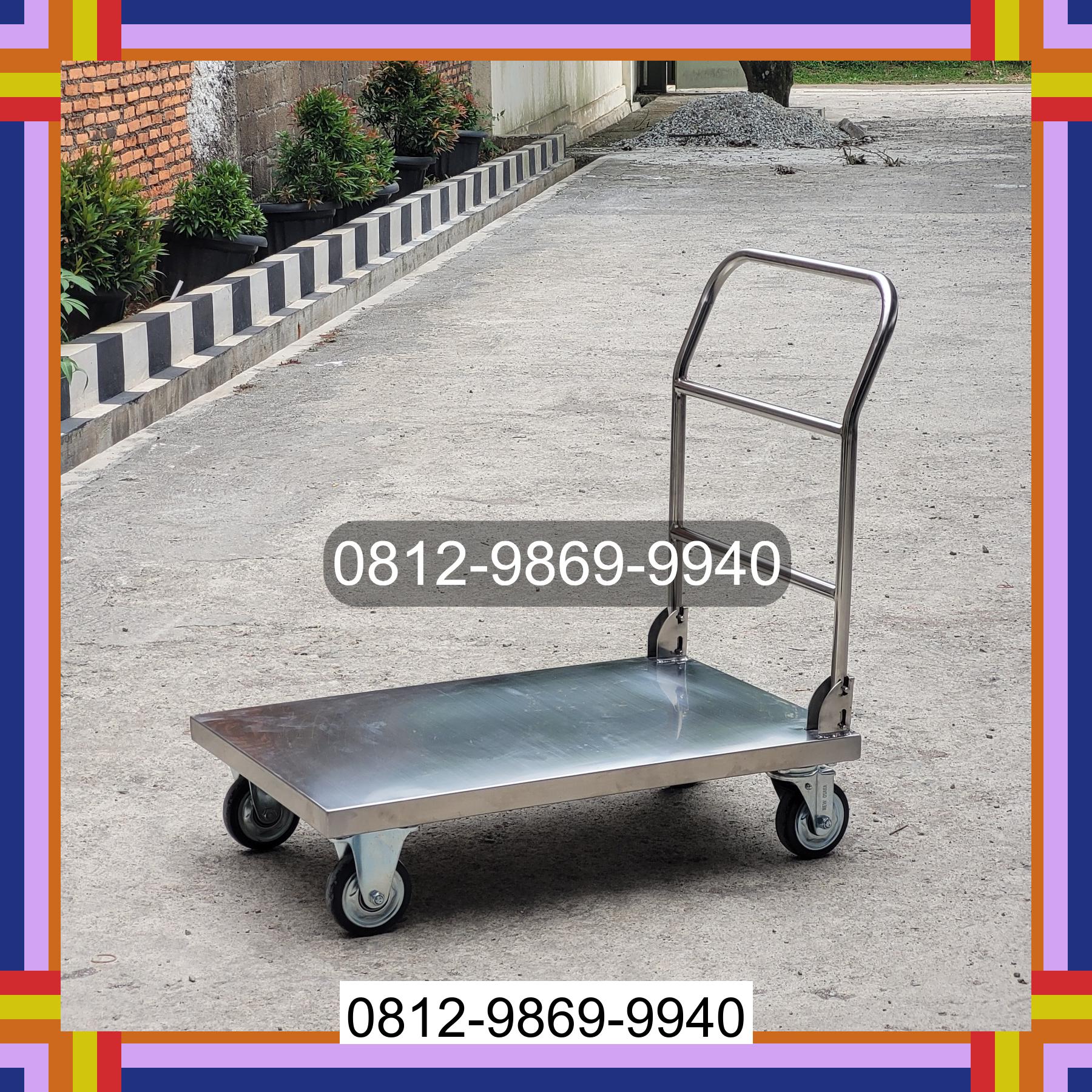 0812-9869-9940 Terlaris, Jual Handtruck Hand Truck 500 kgg & 300 kg | Troli Barang | Troli lipat | Troli angkut Jember