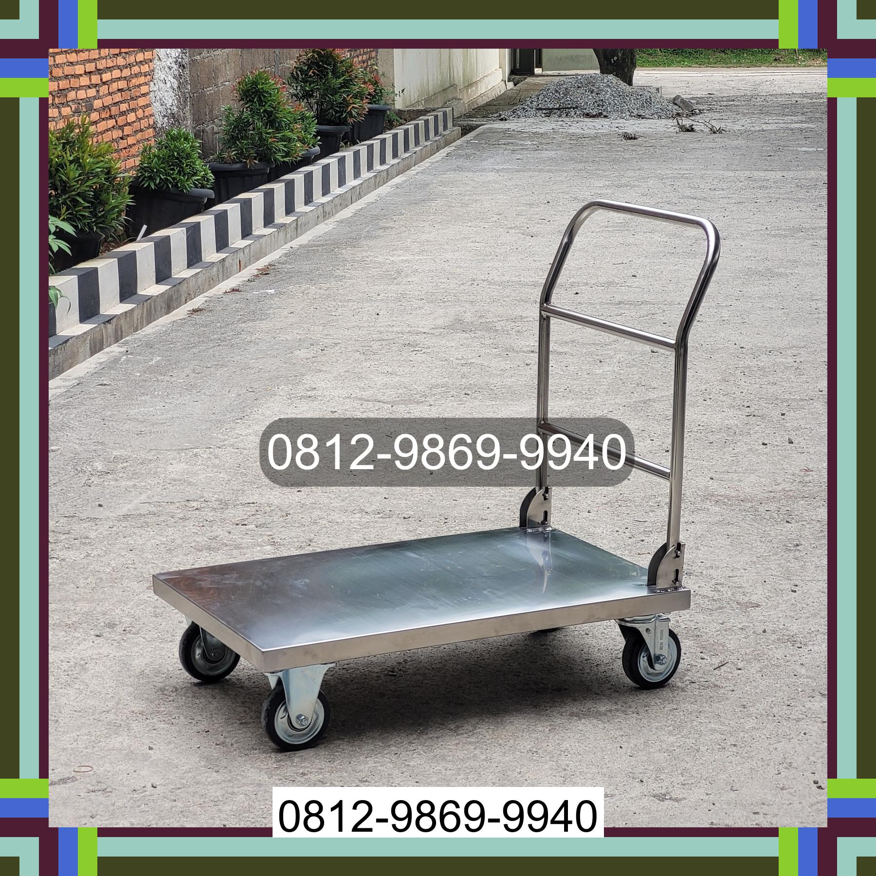 0812-9869-9940 Terlaris, Jual Handtruck Hand Truck 500 kgg & 300 kg | Troli Barang | Troli lipat | Troli angkut Kayong Utara