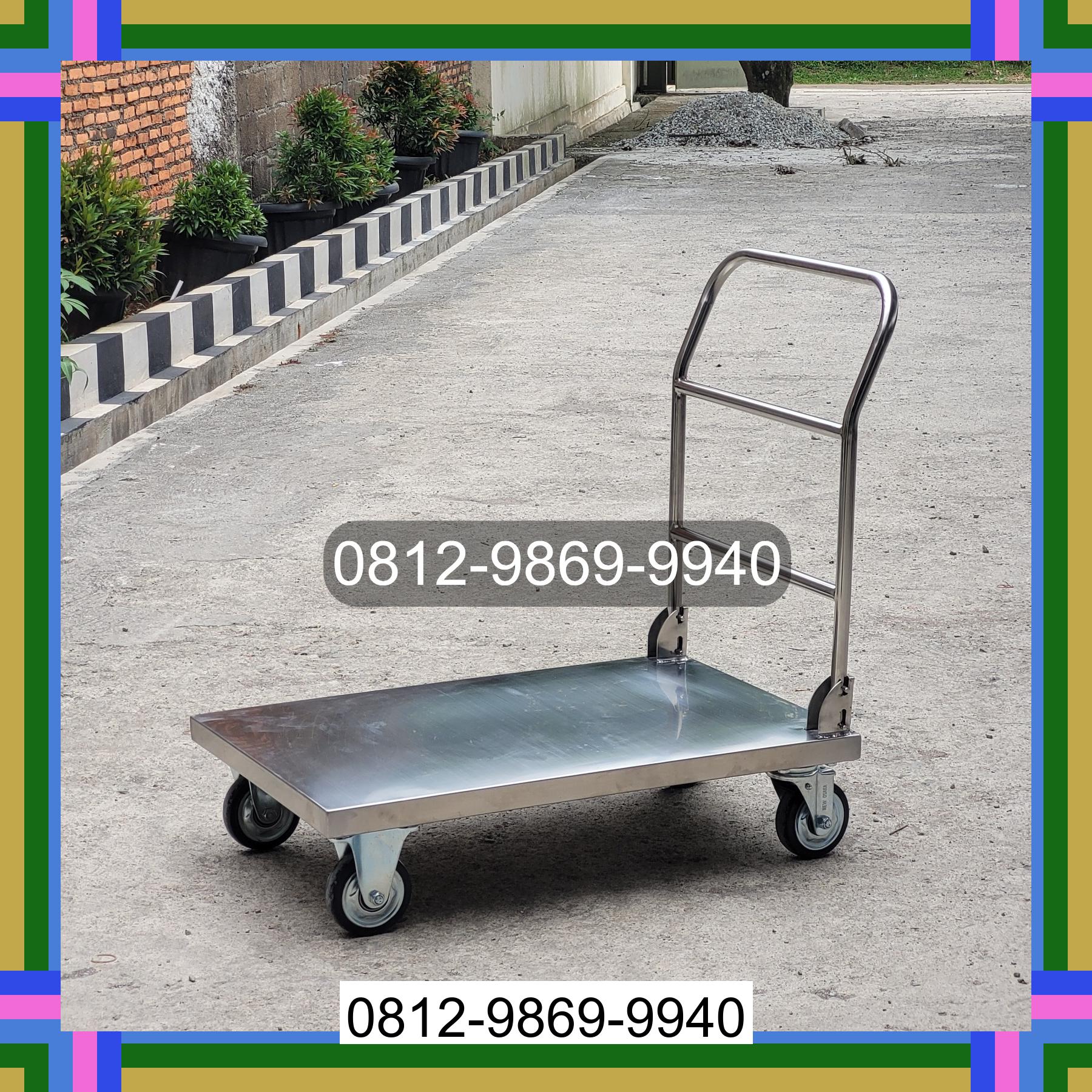 0812-9869-9940 Terlaris, Jual Handtruck Hand Truck 500 kgg & 300 kg | Troli Barang | Troli lipat | Troli angkut Ketapang