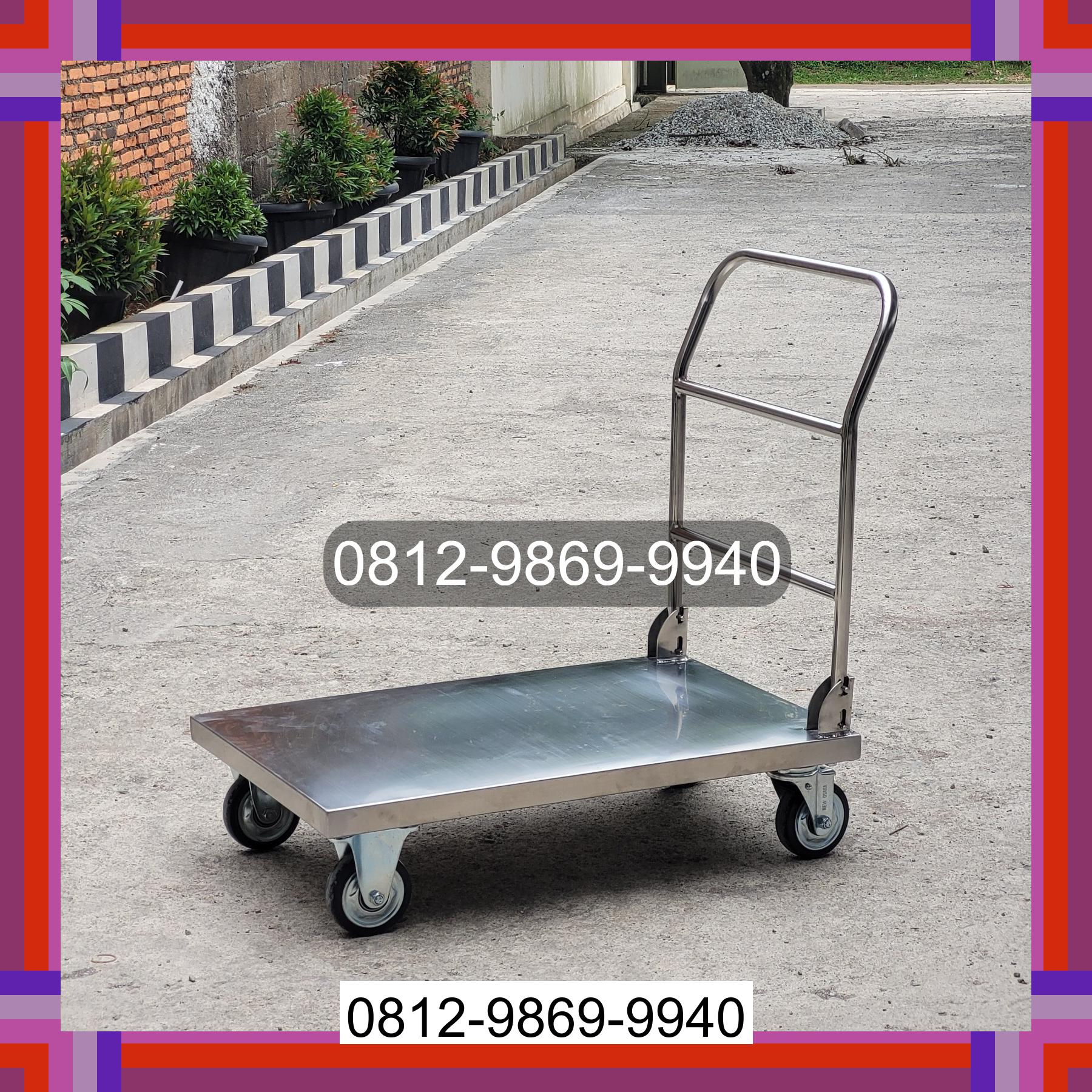 0812-9869-9940 Terlaris, Jual Handtruck Hand Truck 500 kgg & 300 kg | Troli Barang | Troli lipat | Troli angkut Kikim Tengah