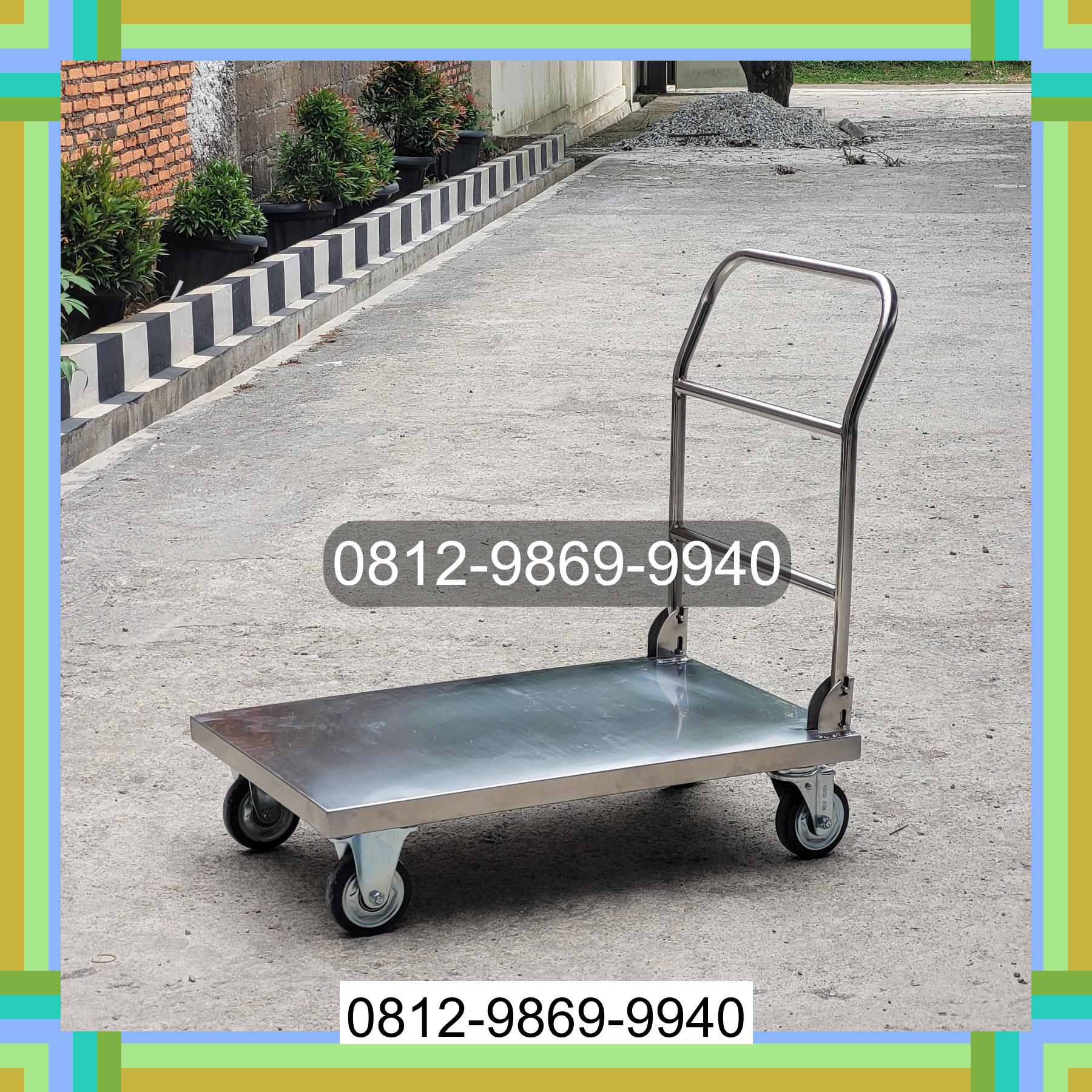 0812-9869-9940 Terlaris, Jual Handtruck Hand Truck 500 kgg & 300 kg | Troli Barang | Troli lipat | Troli angkut Konawe Utara