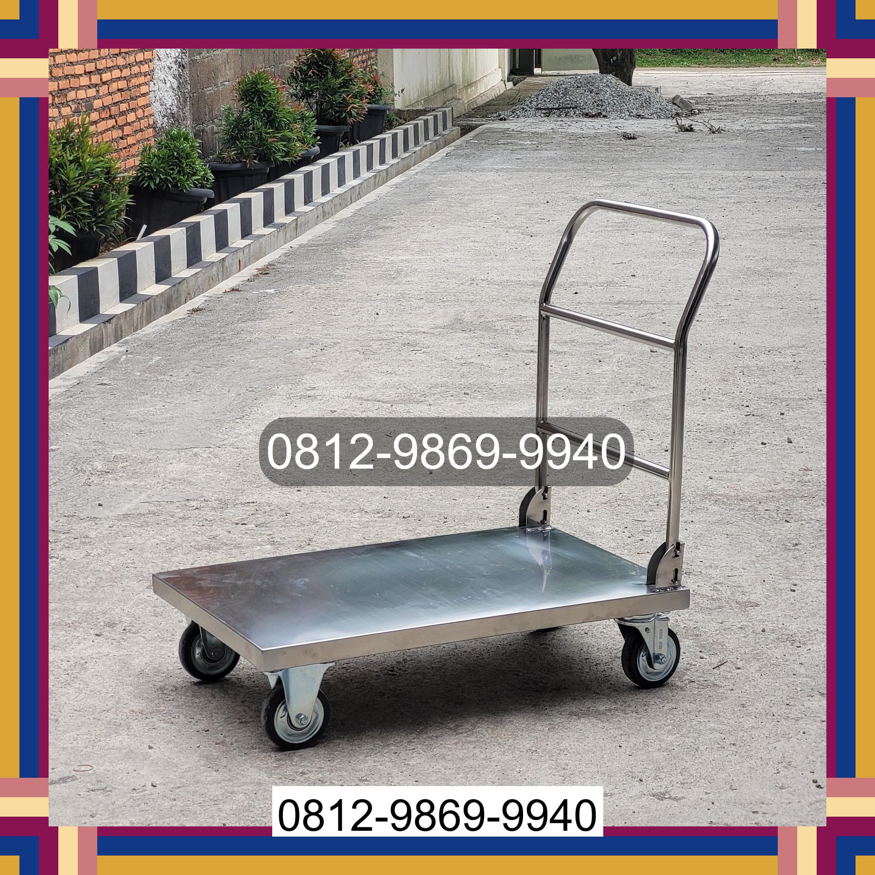 0812-9869-9940 Terlaris, Jual Handtruck Hand Truck 500 kgg & 300 kg | Troli Barang | Troli lipat | Troli angkut Kota Pinang