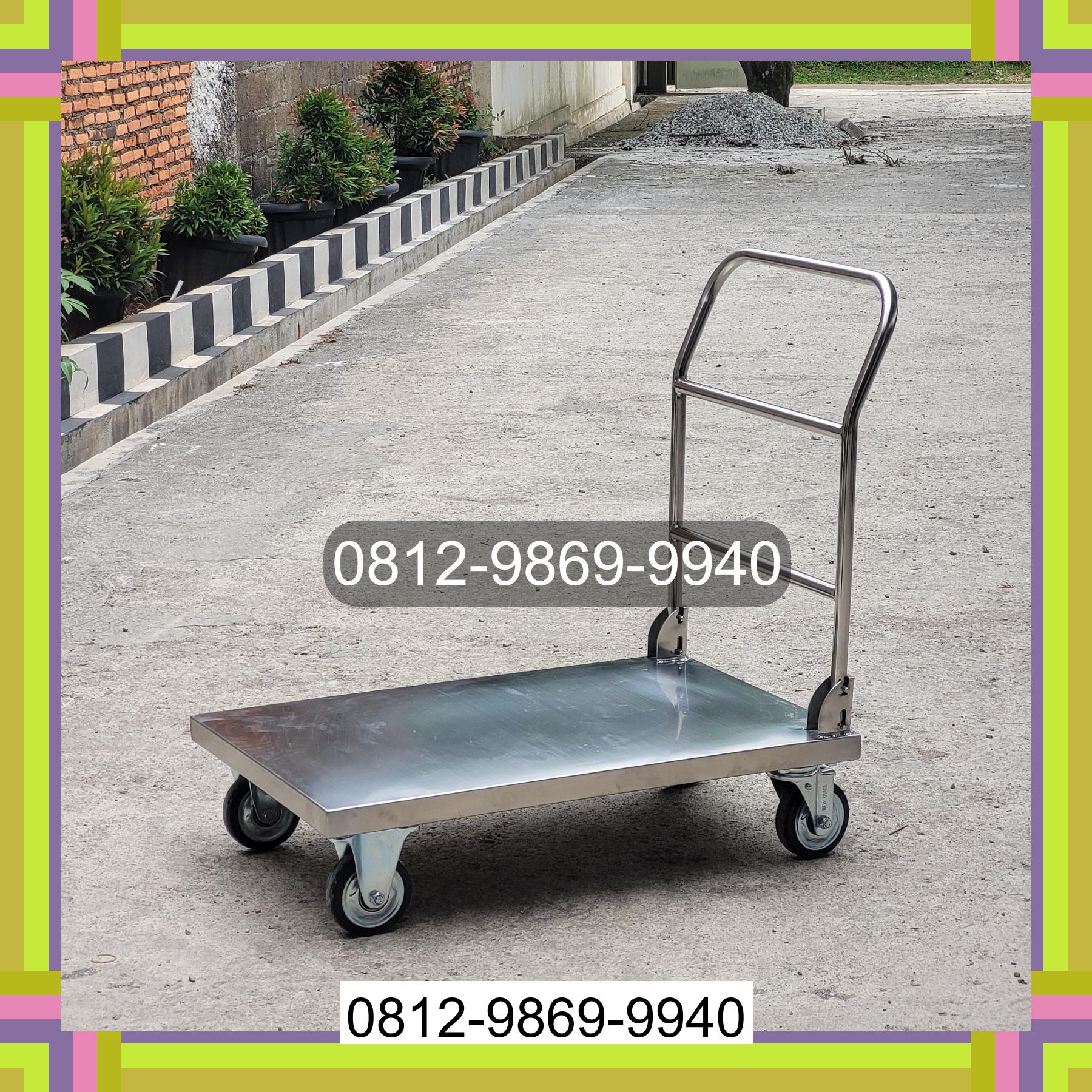 0812-9869-9940 Terlaris, Jual Handtruck Hand Truck 500 kgg & 300 kg | Troli Barang | Troli lipat | Troli angkut Kotabangun