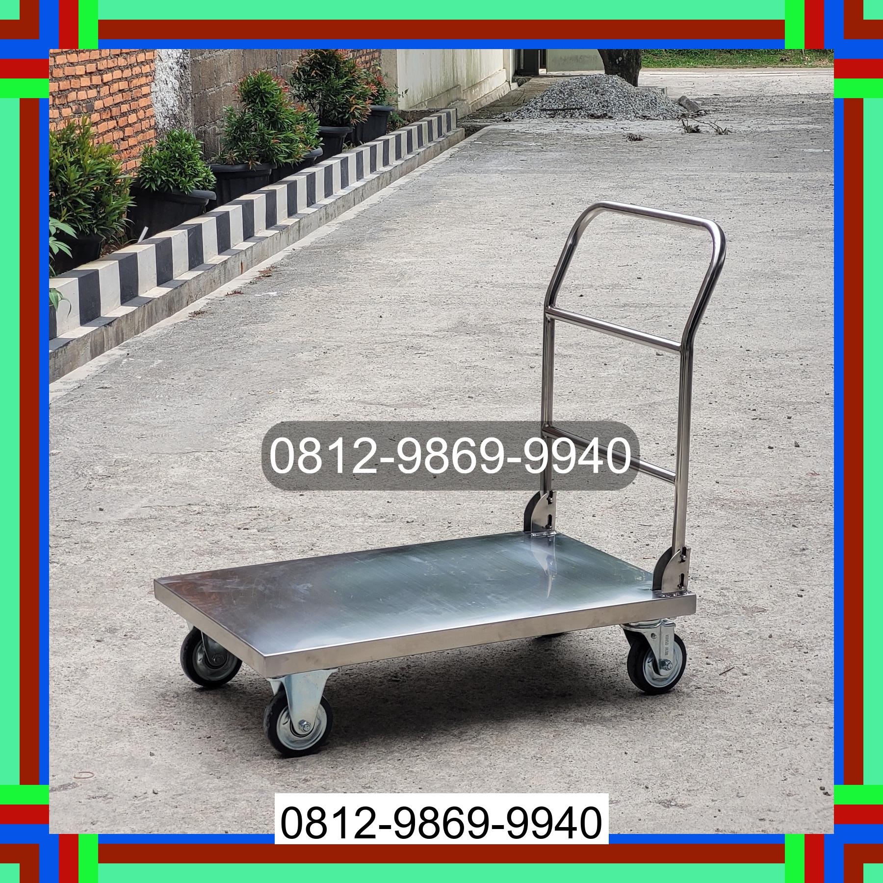 0812-9869-9940 Terlaris, Jual Handtruck Hand Truck 500 kgg & 300 kg | Troli Barang | Troli lipat | Troli angkut Kulisusu