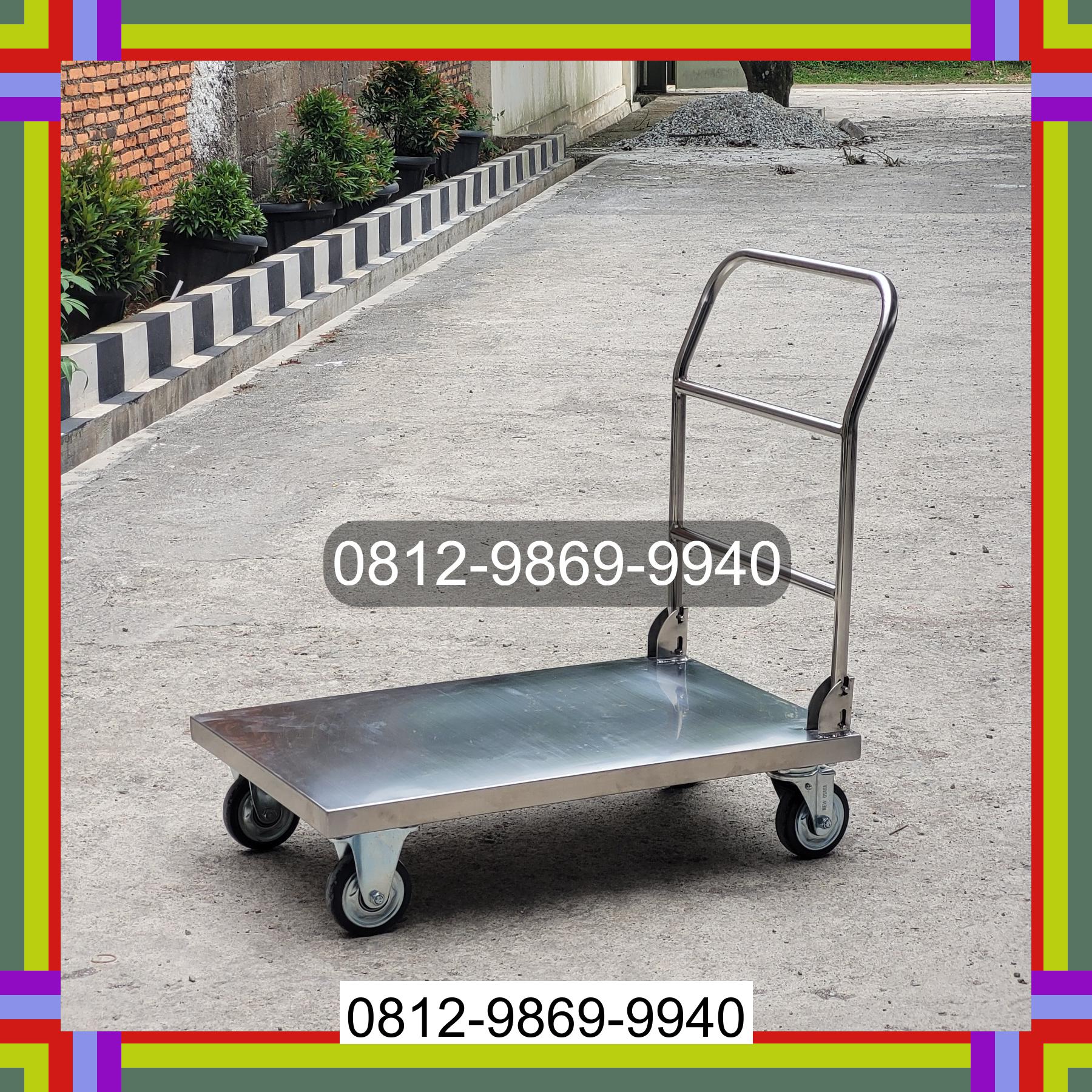 0812-9869-9940 Terlaris, Jual Handtruck Hand Truck 500 kgg & 300 kg | Troli Barang | Troli lipat | Troli angkut Kutalimbaru