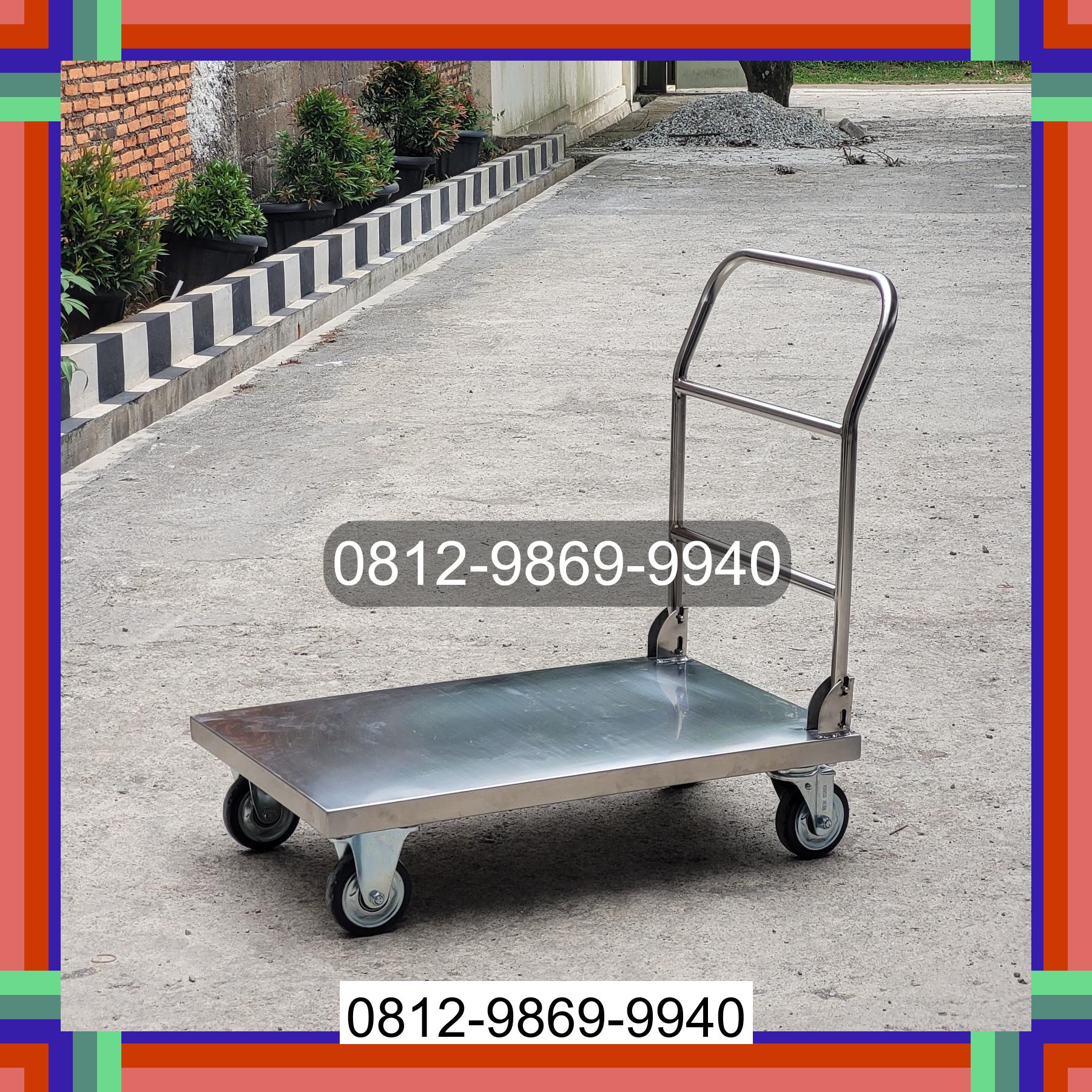0812-9869-9940 Terlaris, Jual Handtruck Hand Truck 500 kgg & 300 kg | Troli Barang | Troli lipat | Troli angkut Lahewa Timur