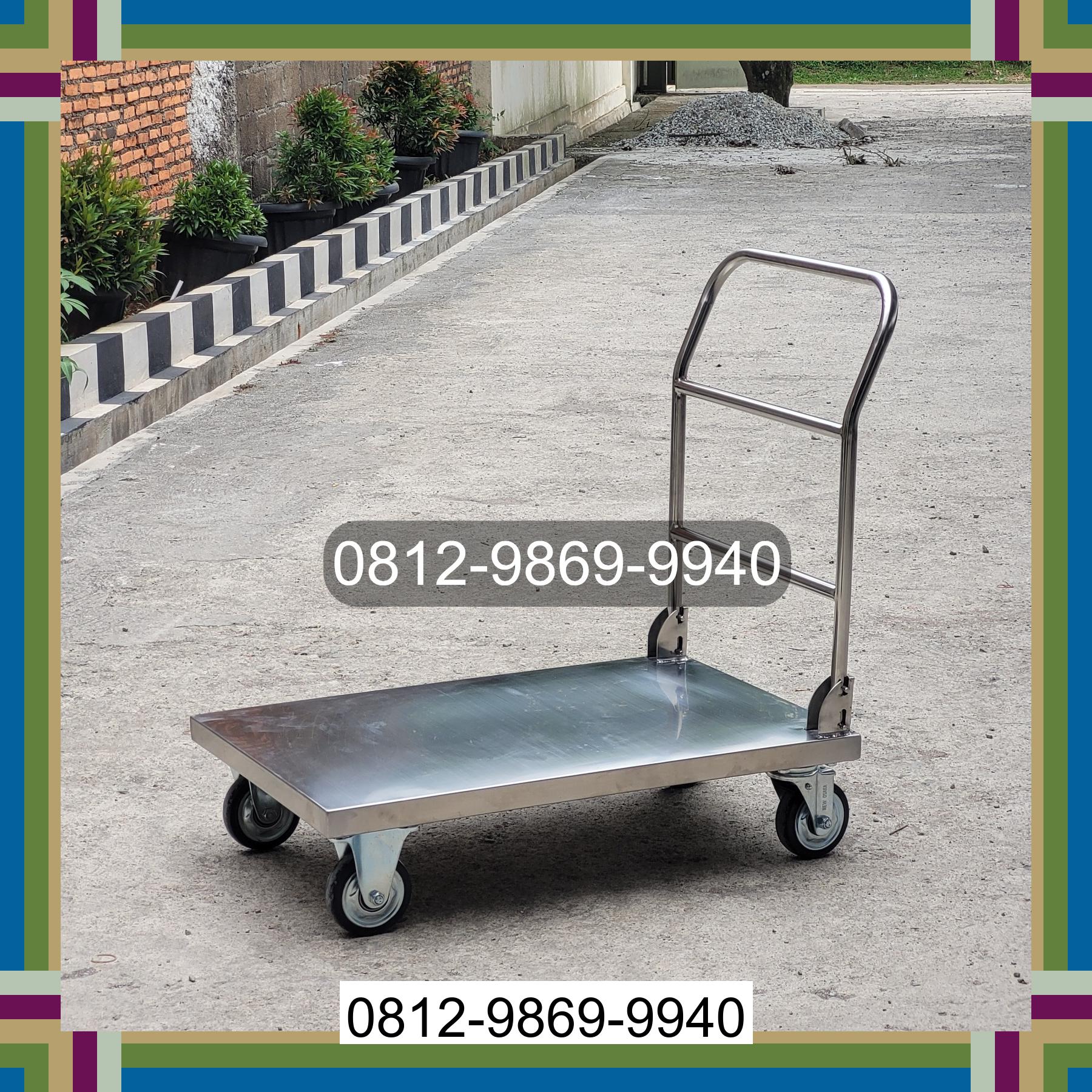 0812-9869-9940 Terlaris, Jual Handtruck Hand Truck 500 kgg & 300 kg | Troli Barang | Troli lipat | Troli angkut Lamongan
