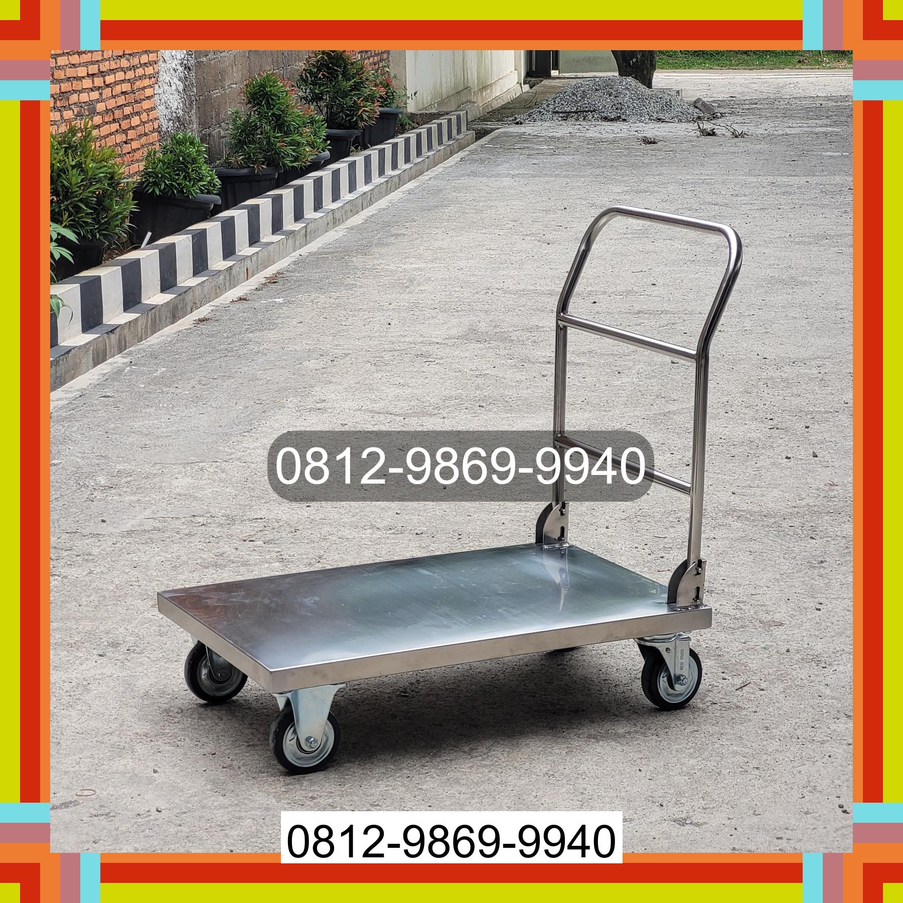 0812-9869-9940 Terlaris, Jual Handtruck Hand Truck 500 kgg & 300 kg | Troli Barang | Troli lipat | Troli angkut Langkahan