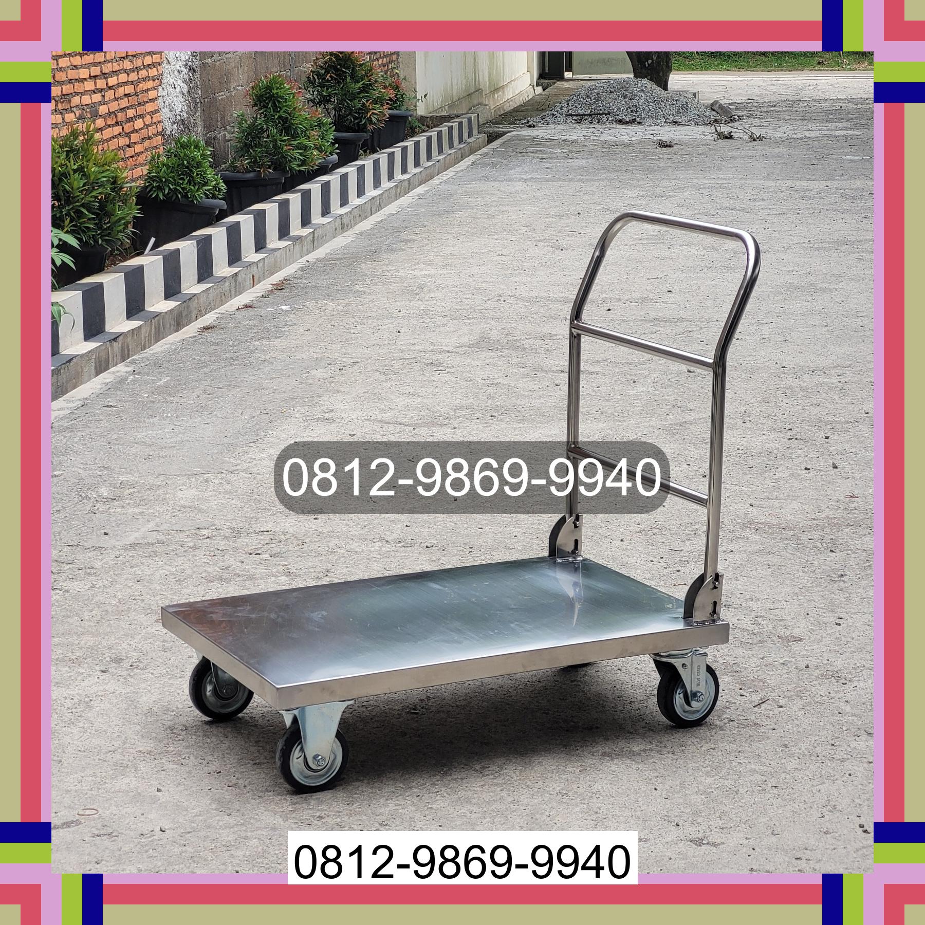 0812-9869-9940 Terlaris, Jual Handtruck Hand Truck 500 kgg & 300 kg | Troli Barang | Troli lipat | Troli angkut Lubuk Linggau Barat Ii