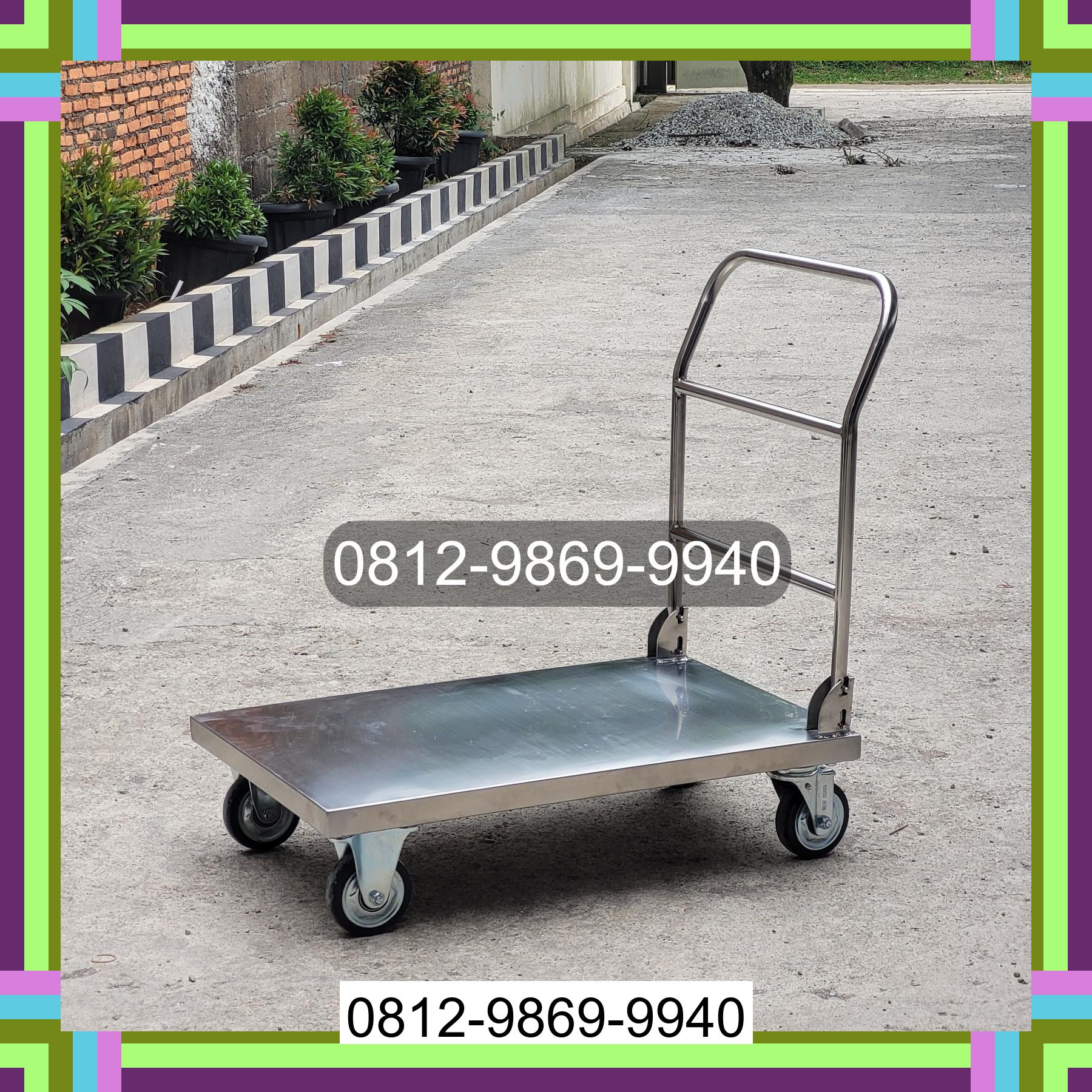 0812-9869-9940 Terlaris, Jual Handtruck Hand Truck 500 kgg & 300 kg | Troli Barang | Troli lipat | Troli angkut Lubuk Linggau Selatan I