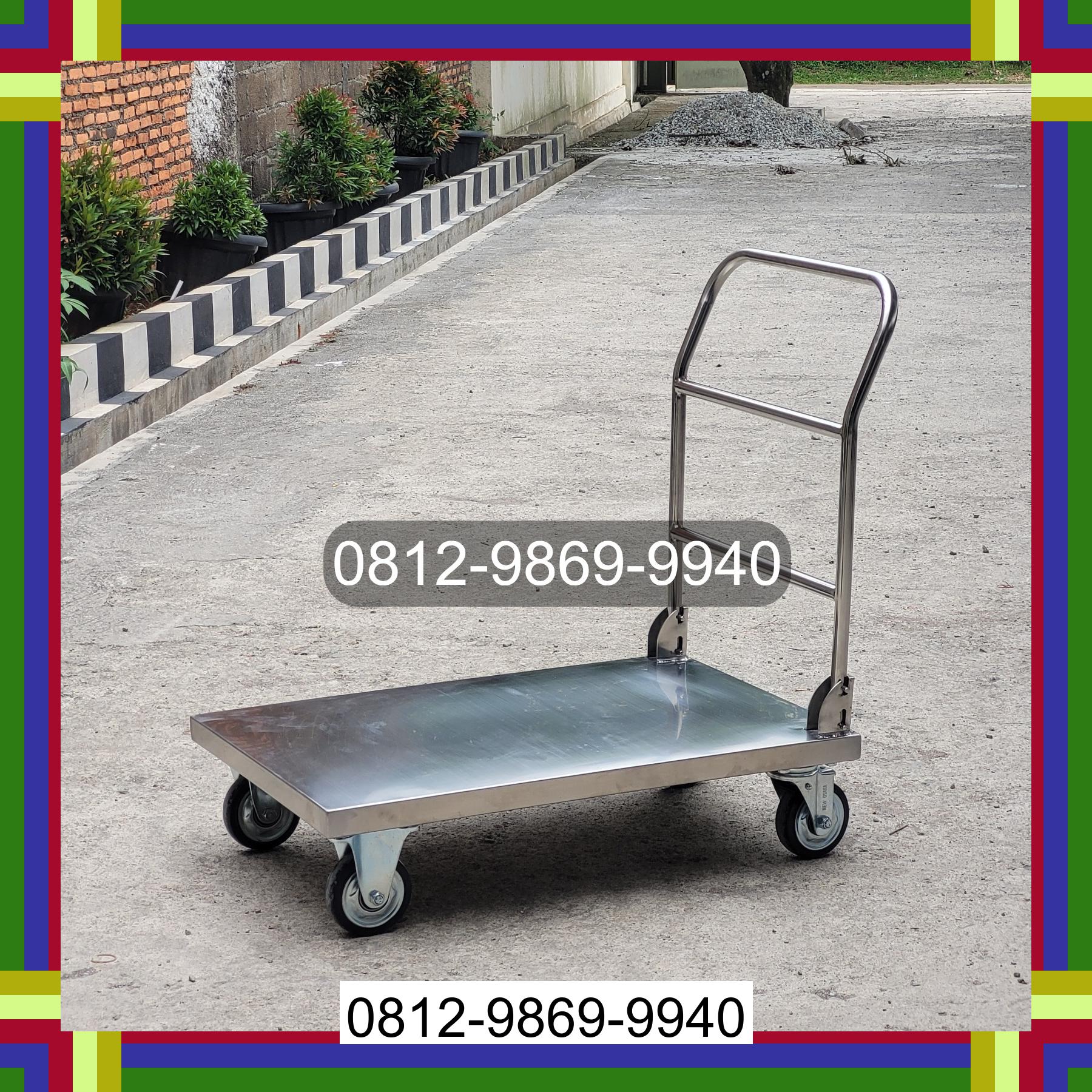 0812-9869-9940 Terlaris, Jual Handtruck Hand Truck 500 kgg & 300 kg | Troli Barang | Troli lipat | Troli angkut Luwu Timur
