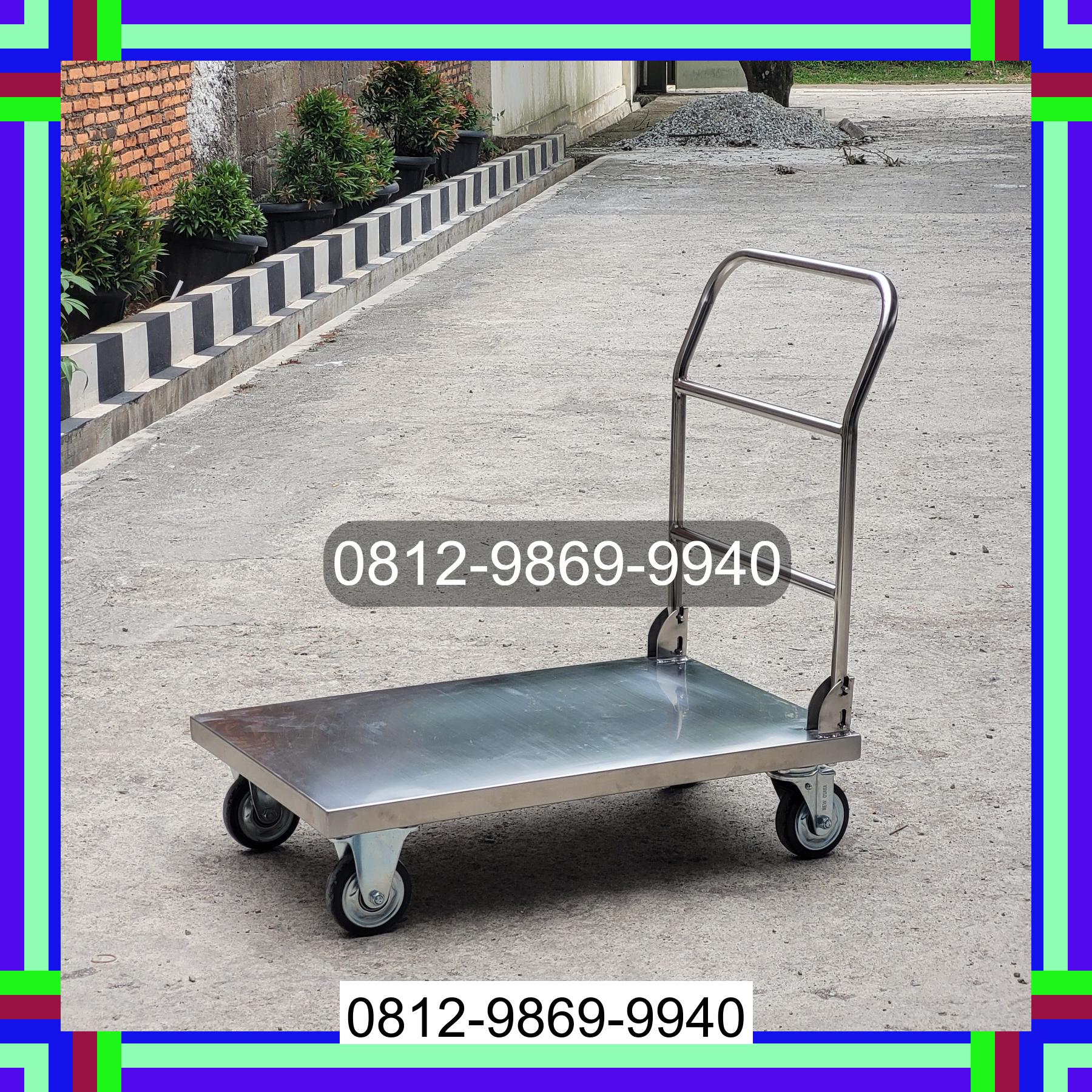 0812-9869-9940 Terlaris, Jual Handtruck Hand Truck 500 kgg & 300 kg | Troli Barang | Troli lipat | Troli angkut Maniamolo