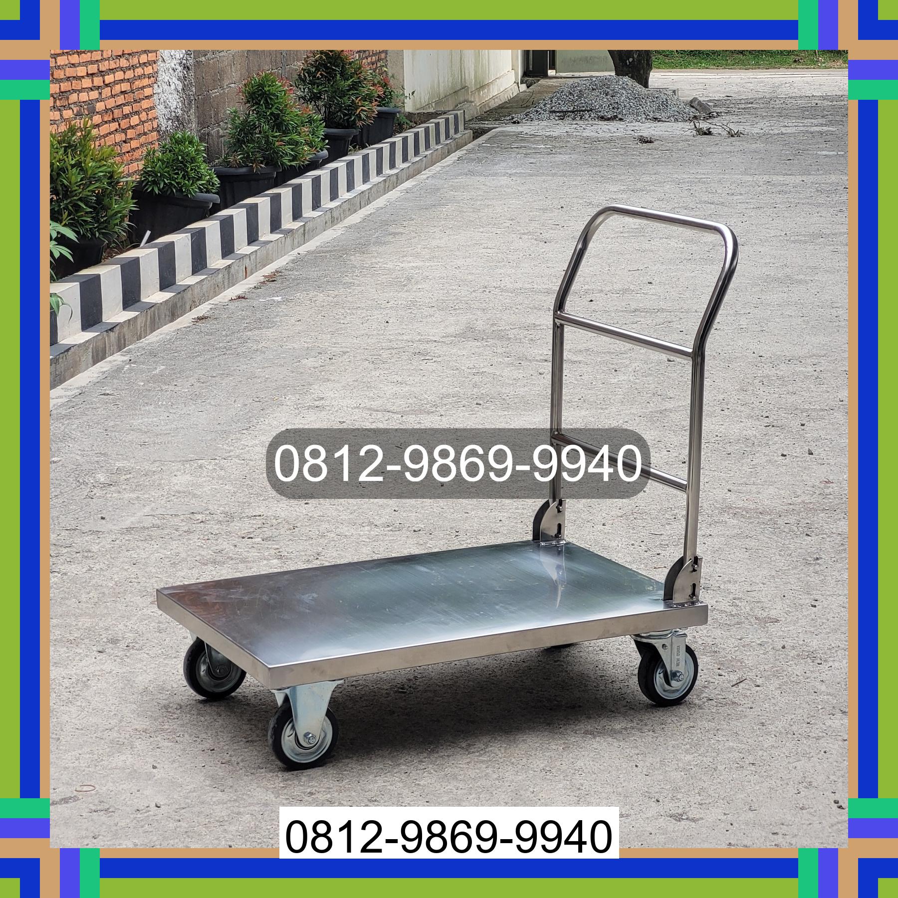 0812-9869-9940 Terlaris, Jual Handtruck Hand Truck 500 kgg & 300 kg | Troli Barang | Troli lipat | Troli angkut Medan Area