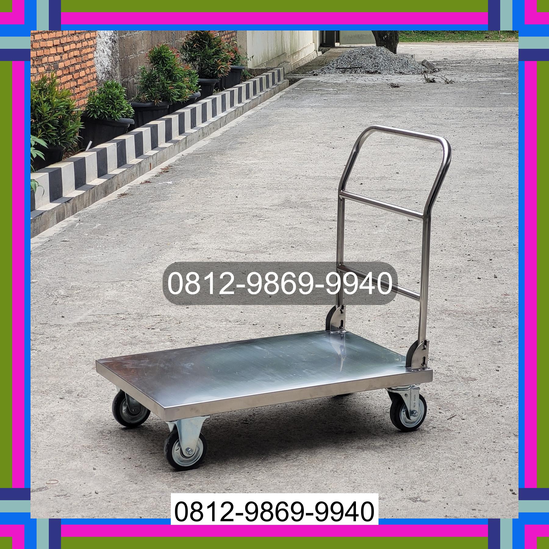 0812-9869-9940 Terlaris, Jual Handtruck Hand Truck 500 kgg & 300 kg | Troli Barang | Troli lipat | Troli angkut Medan Perjuangan