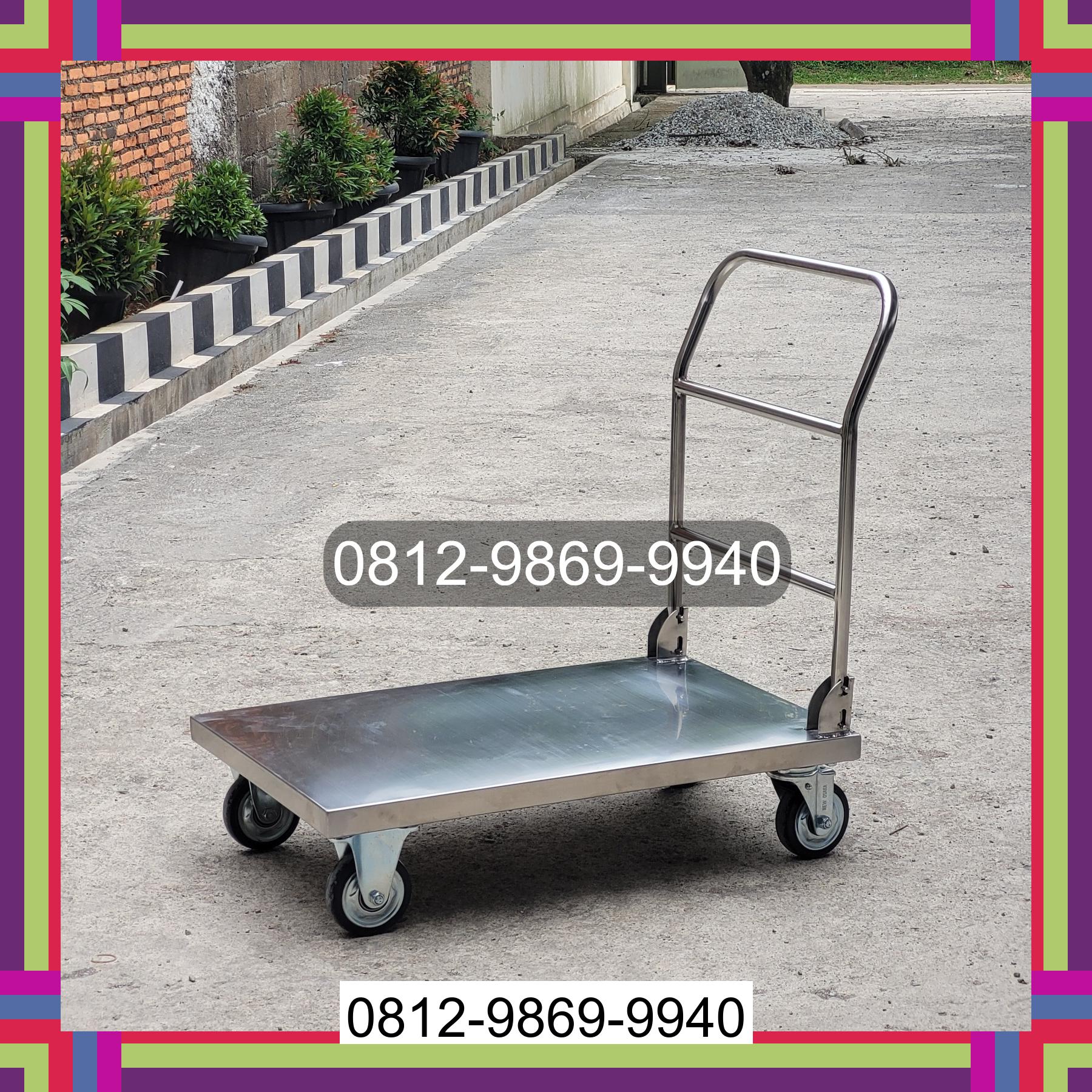 0812-9869-9940 Terlaris, Jual Handtruck Hand Truck 500 kgg & 300 kg | Troli Barang | Troli lipat | Troli angkut Medan Selayang